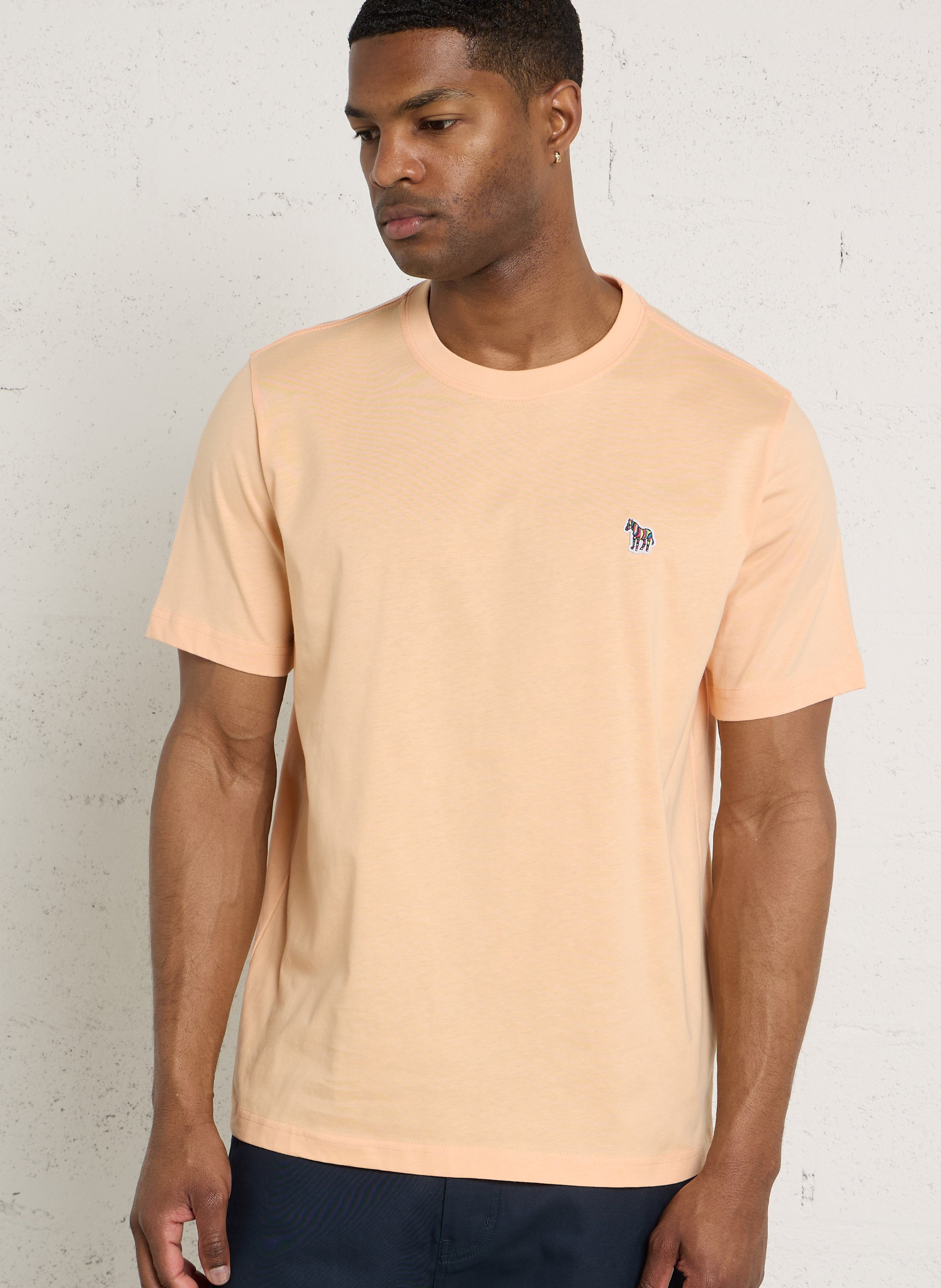 Tee-shirt droit col rond en coton bio PAUL SMITH