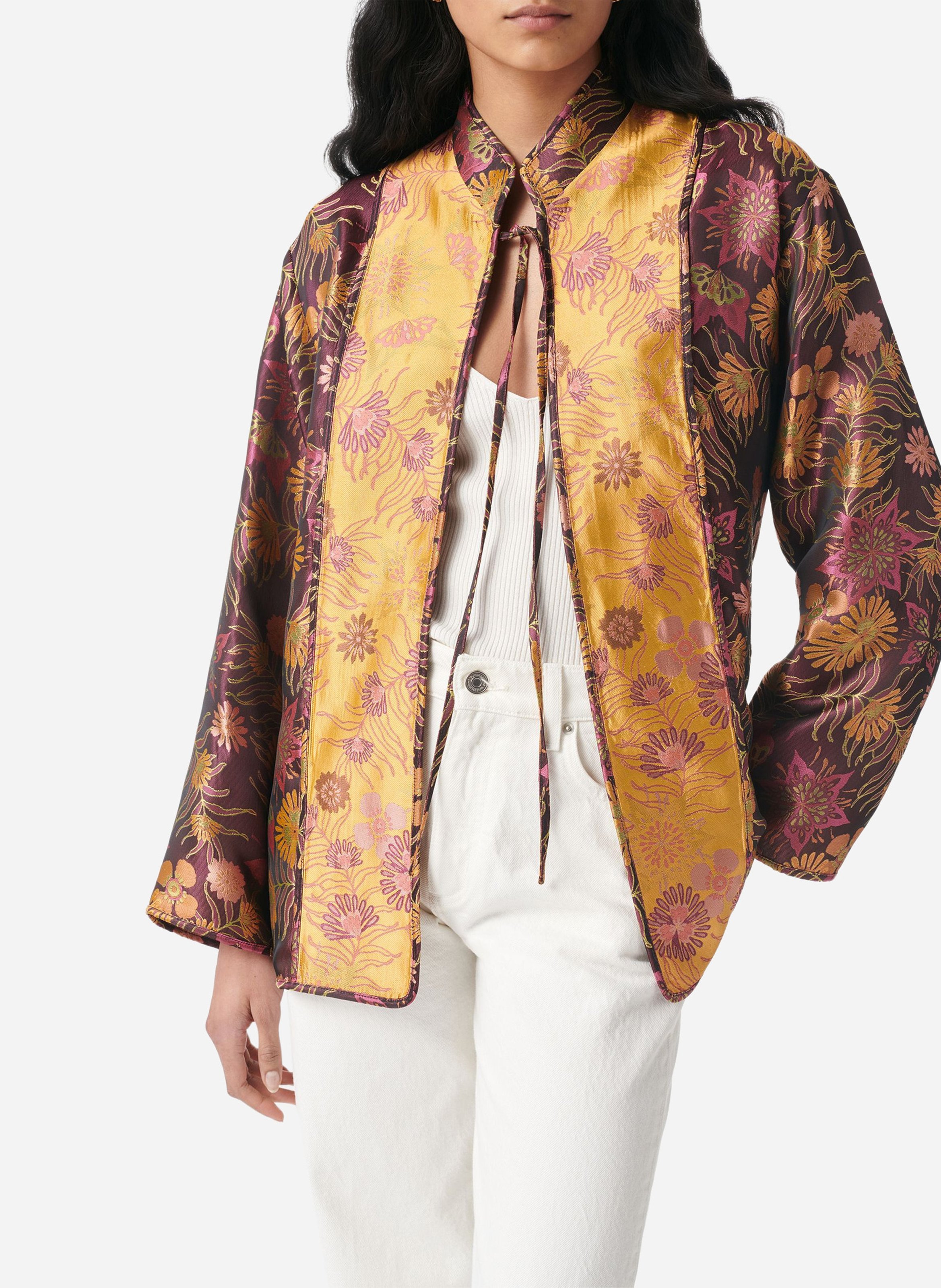 Veste col ouvert imprimée VANESSA BRUNO Multicolore