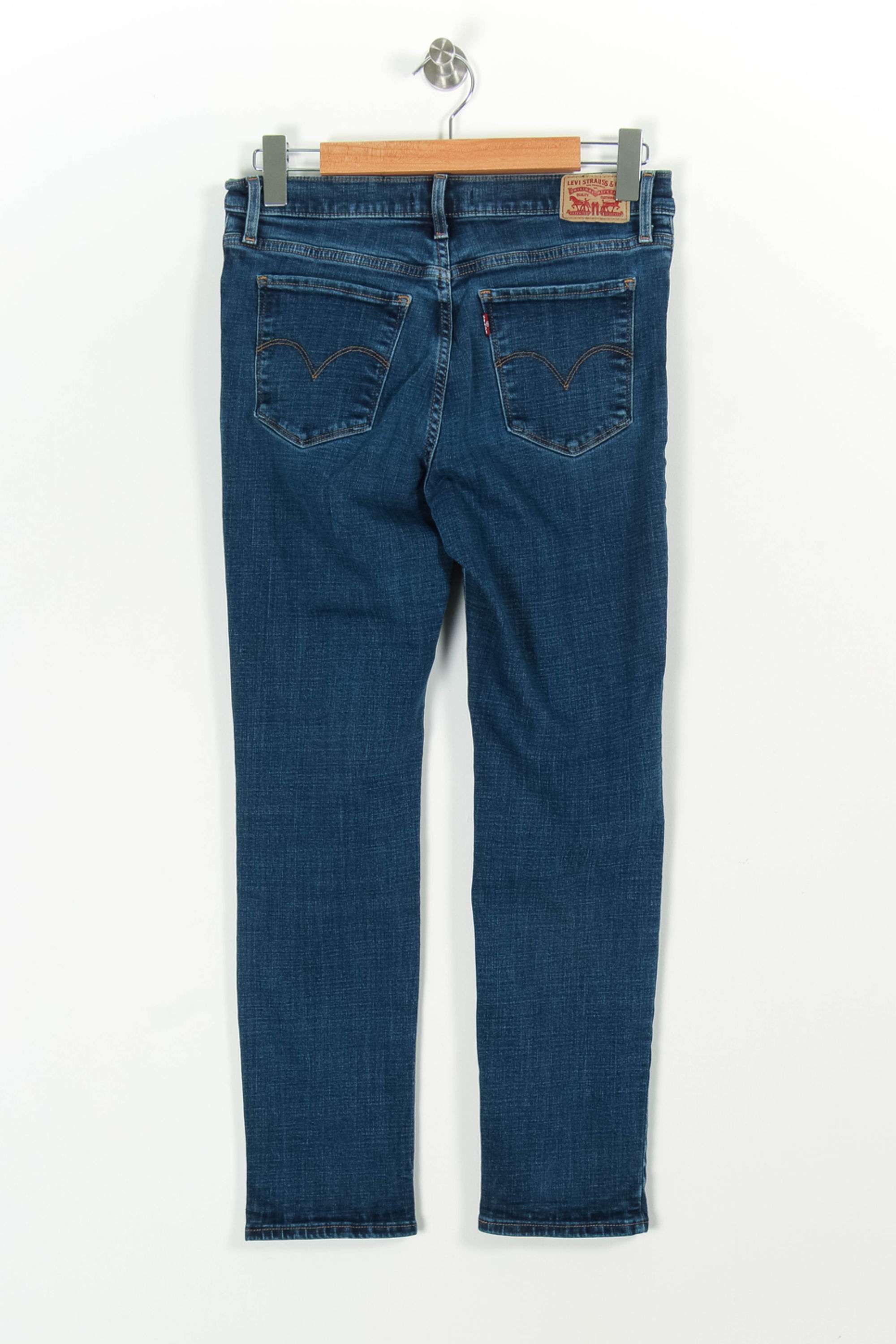Cropped slim jeans with studs LEVI'S - Seconde main Blue
