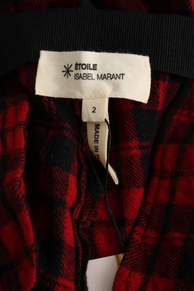 Pantalon droit ISABEL MARANT ÉTOILE - SECONDE MAIN Rouge