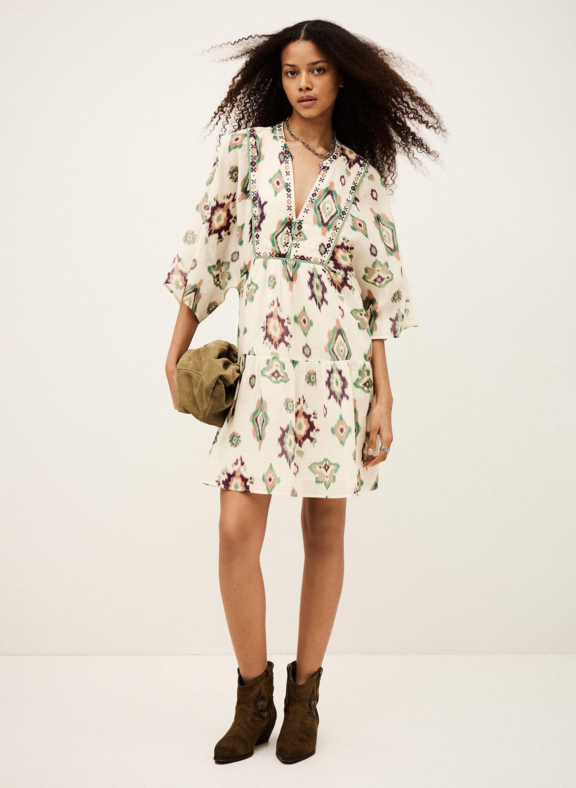 Korte jurk met kraag BA&SH