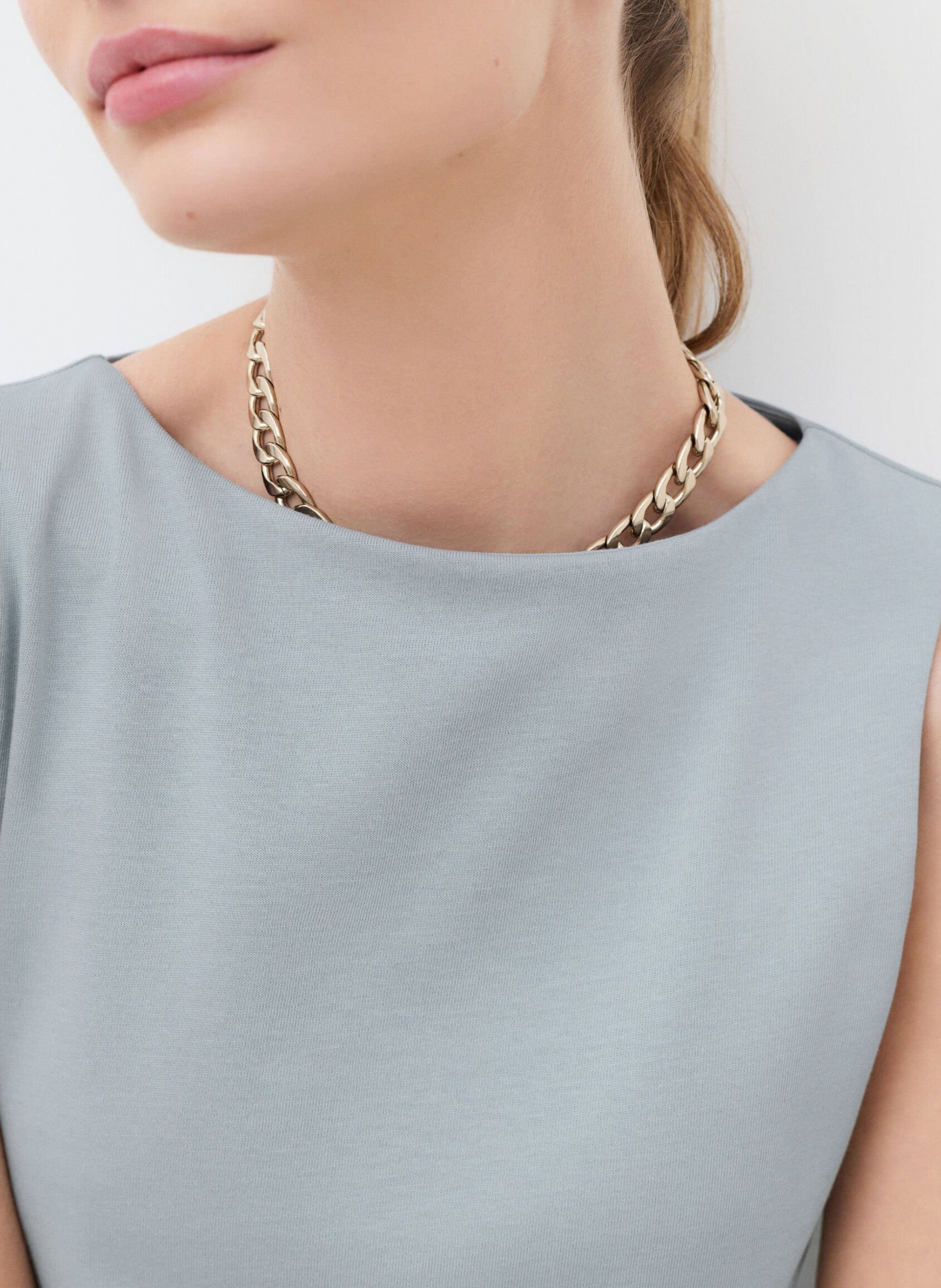 Débardeur droit en coton bio CAROLL Bleu