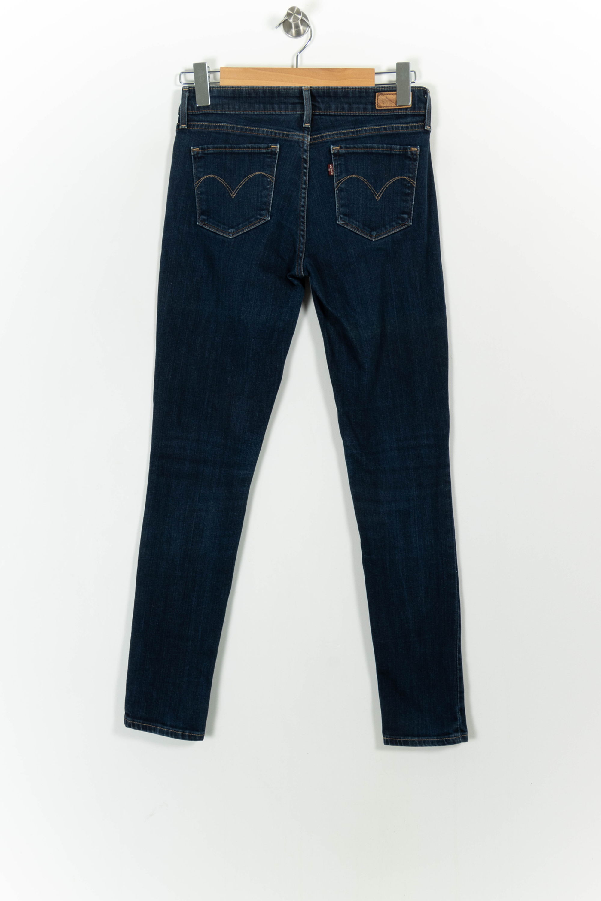 Cropped slim jeans with studs LEVI'S - Seconde main Blue