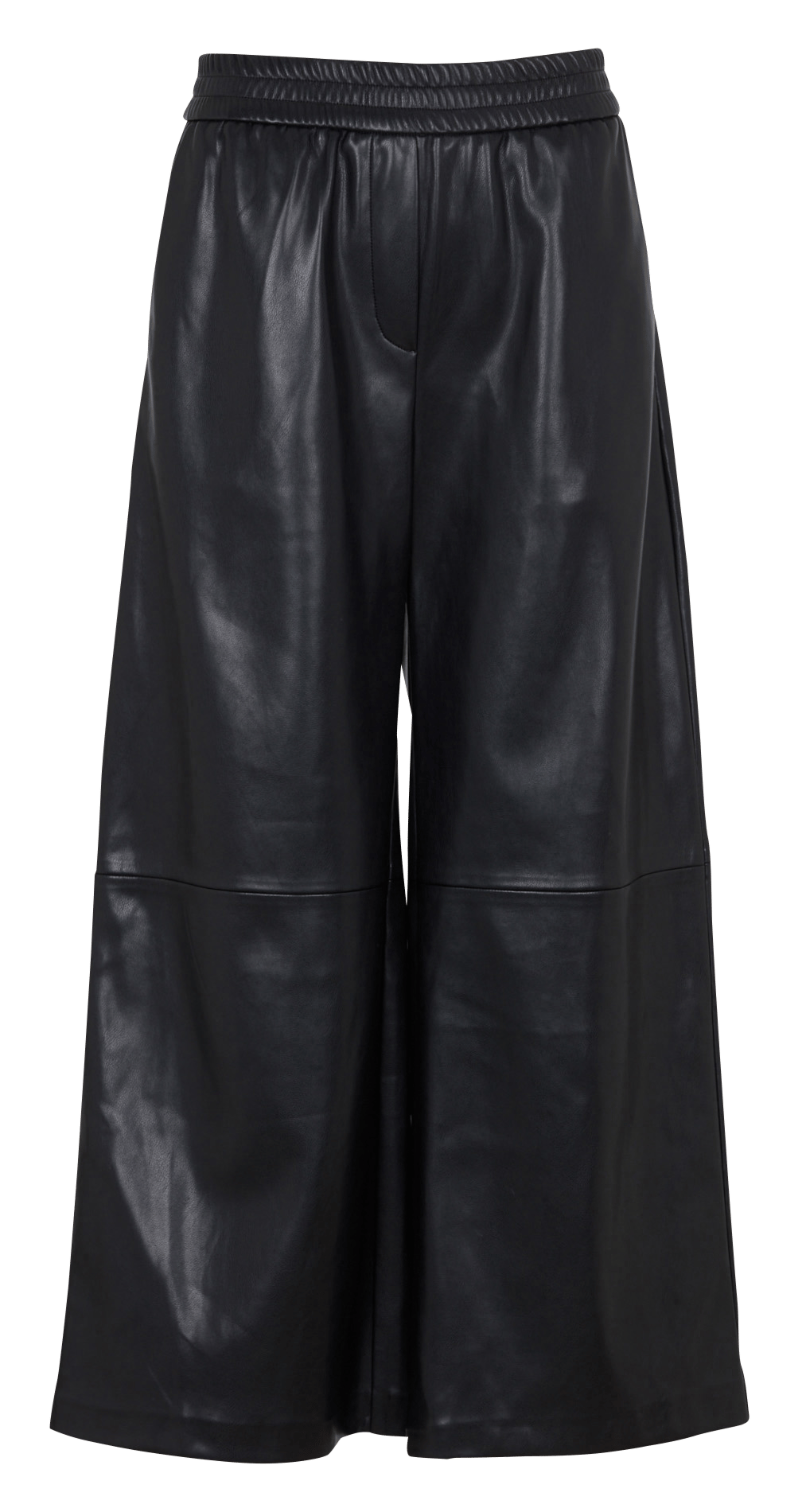 Pantalon large taille mi-haute SUNCOO Noir