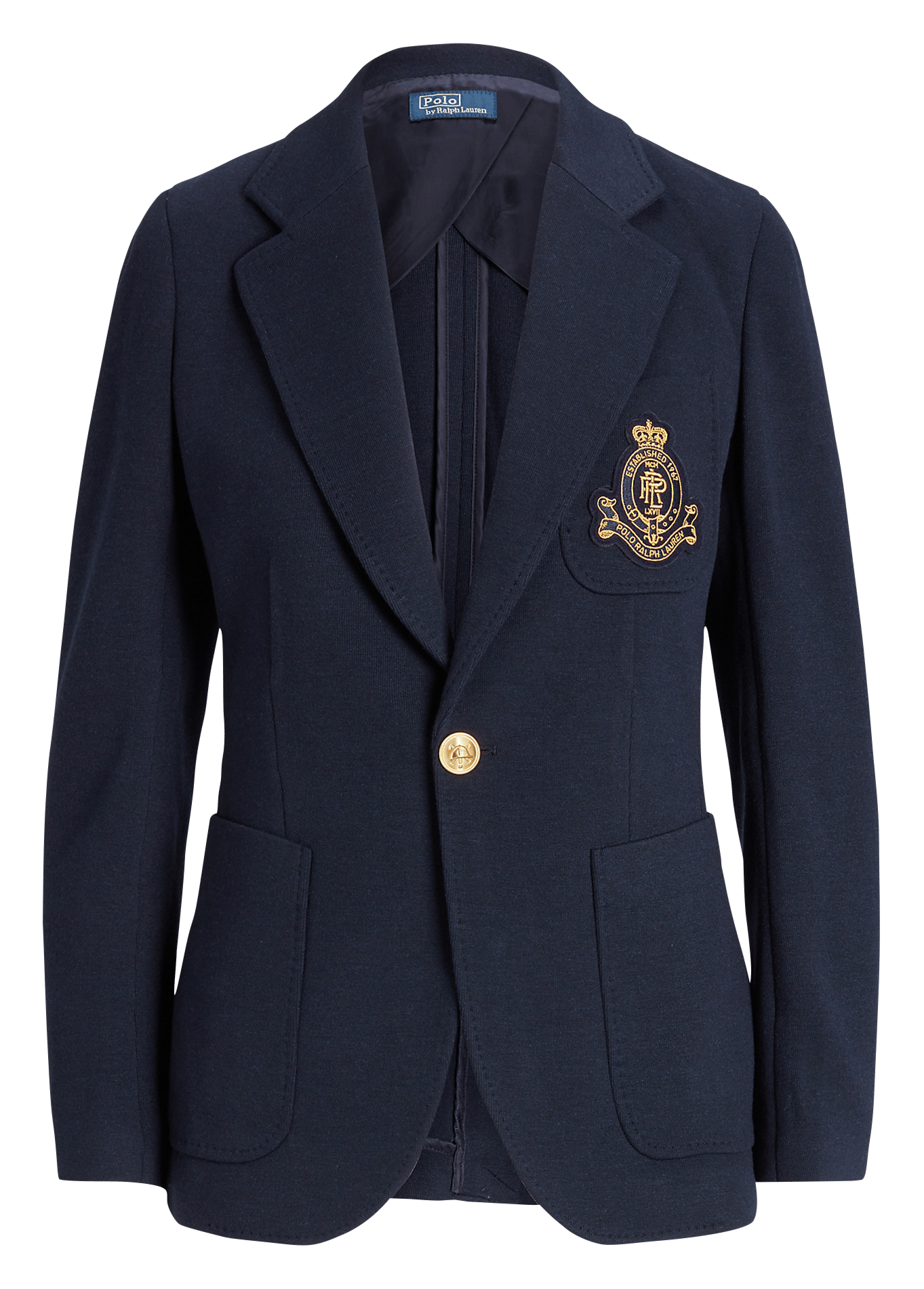 Veste de tailleur cintrée à logo  POLO RALPH LAUREN Bleu