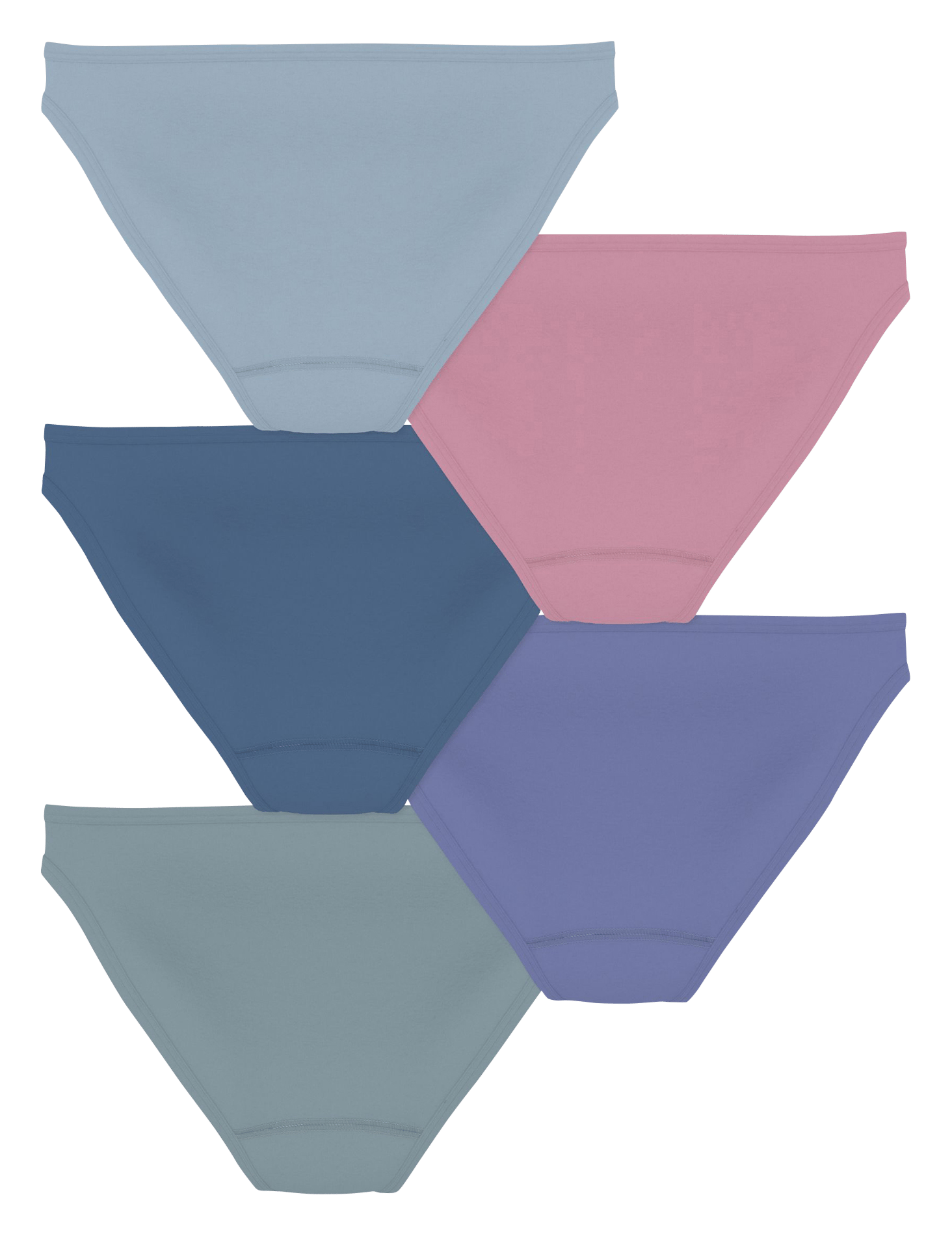 5er-Pack Baumwoll-Slips PETIT BATEAU Mehrfarbig