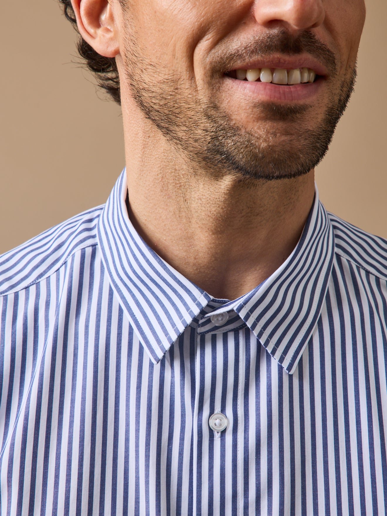 Organic cotton shirt - slim fit CYRILLUS Blue