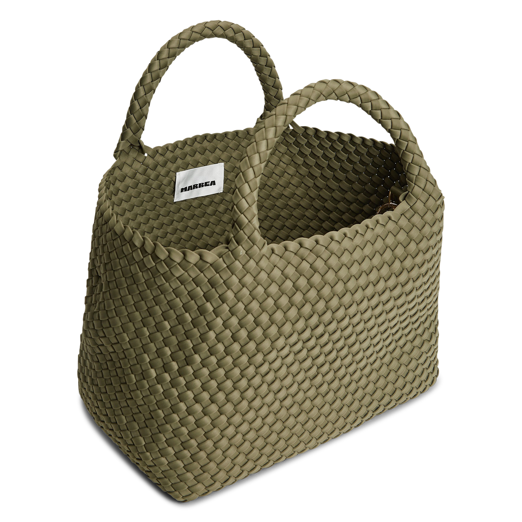 Geflochtene Handtasche MARREA Grun