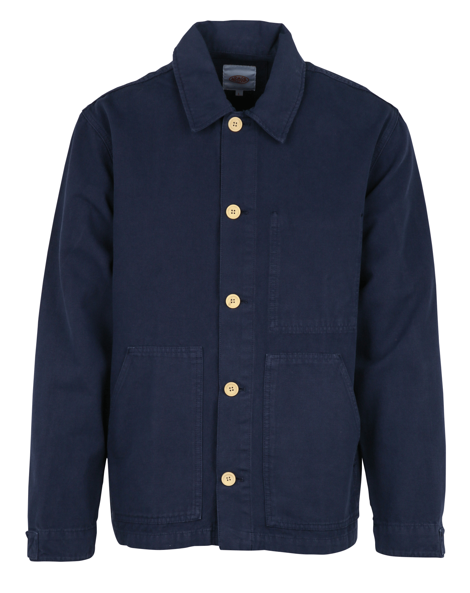 Straight cotton jacket ARMOR LUX Blue
