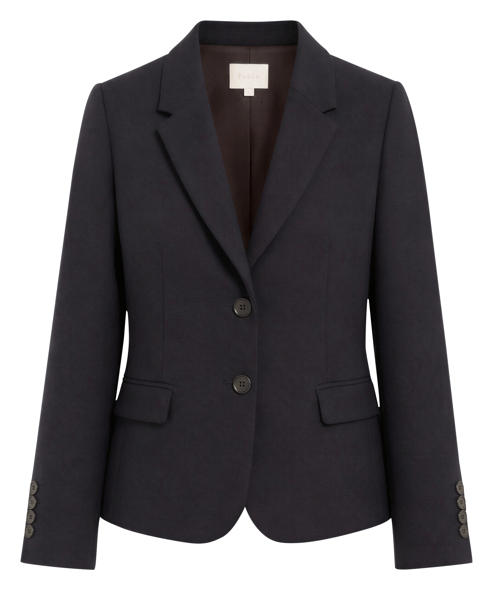 Getailleerde effen blazer PABLO Bruin