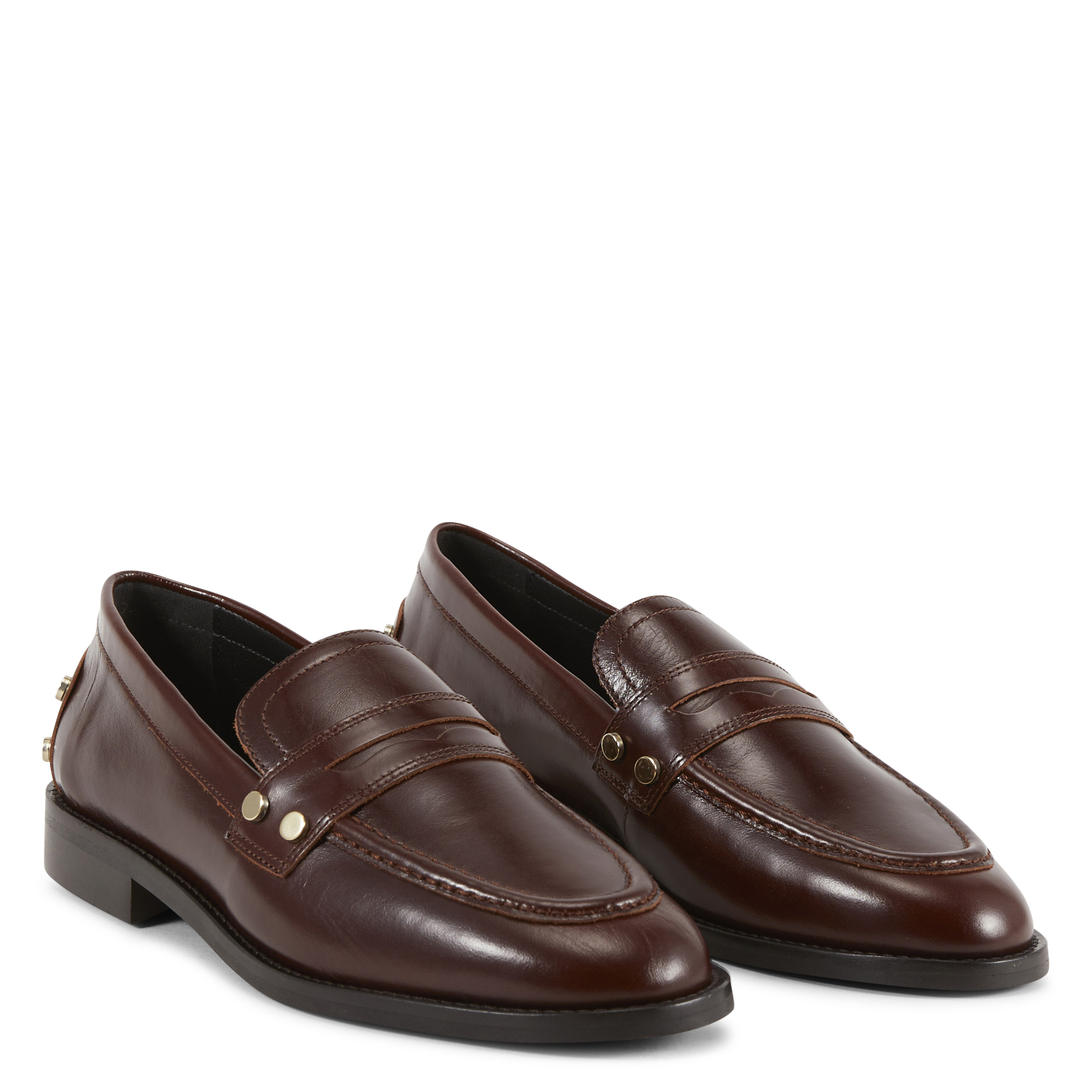 Leren mocassins MAISON TOUFET Bruin