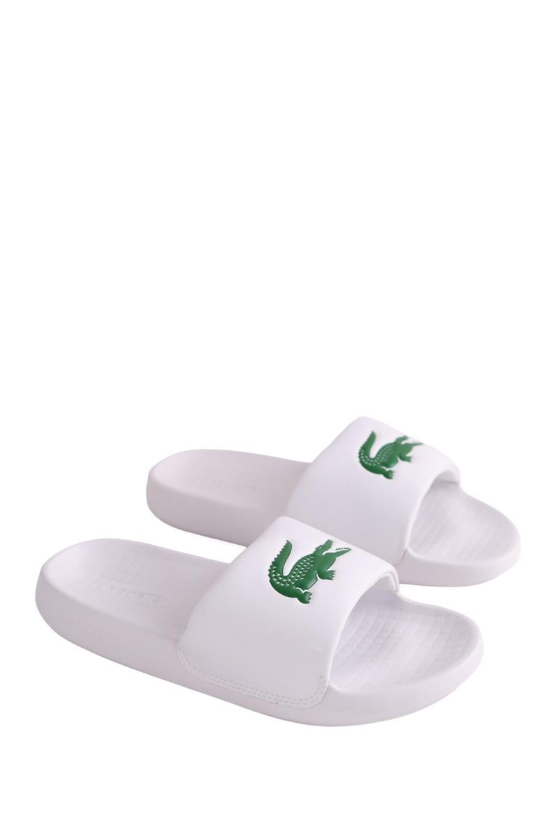 Faux leather sandals LACOSTE - SECONDE MAIN White