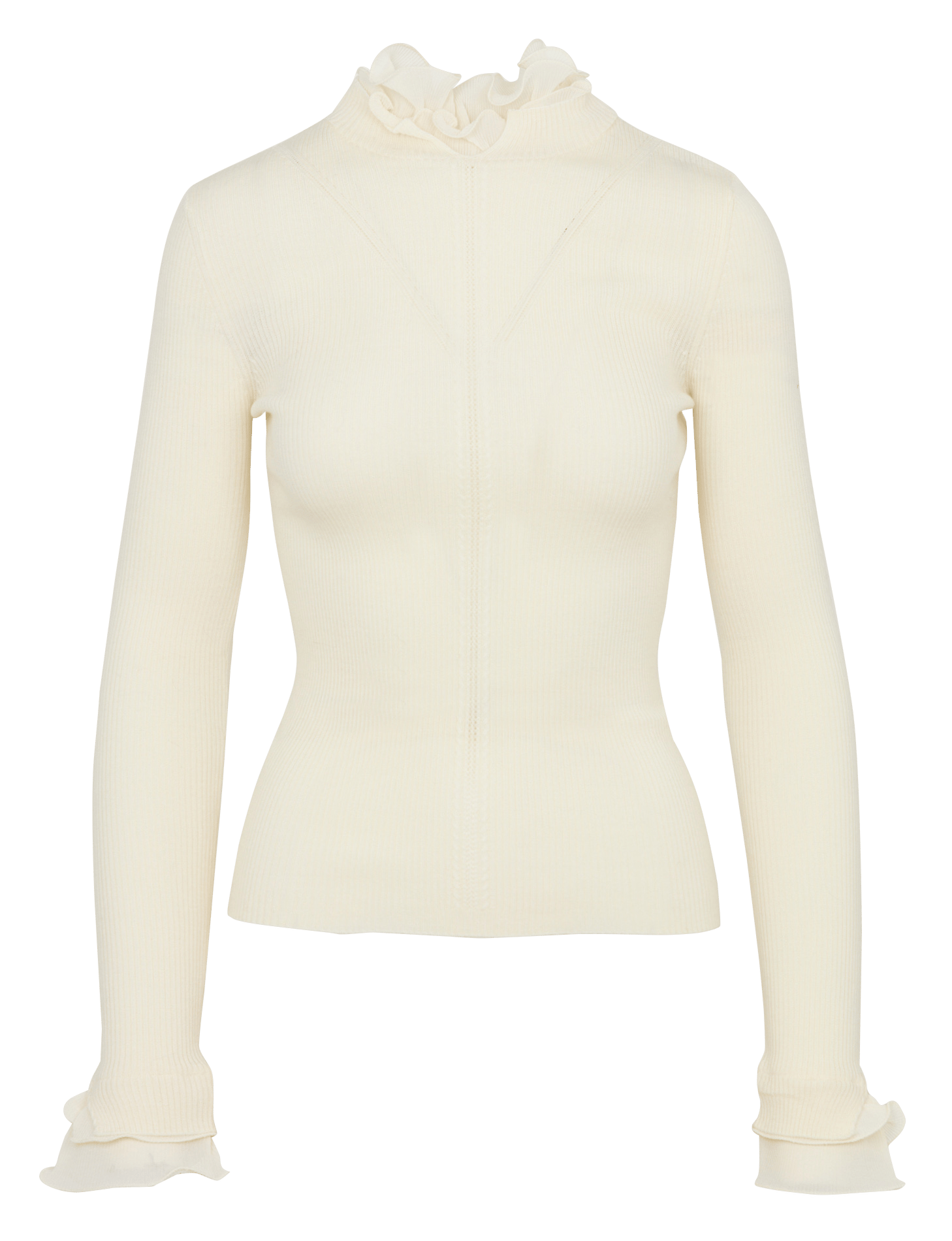 Pull moulant en laine LIU JO Blanc