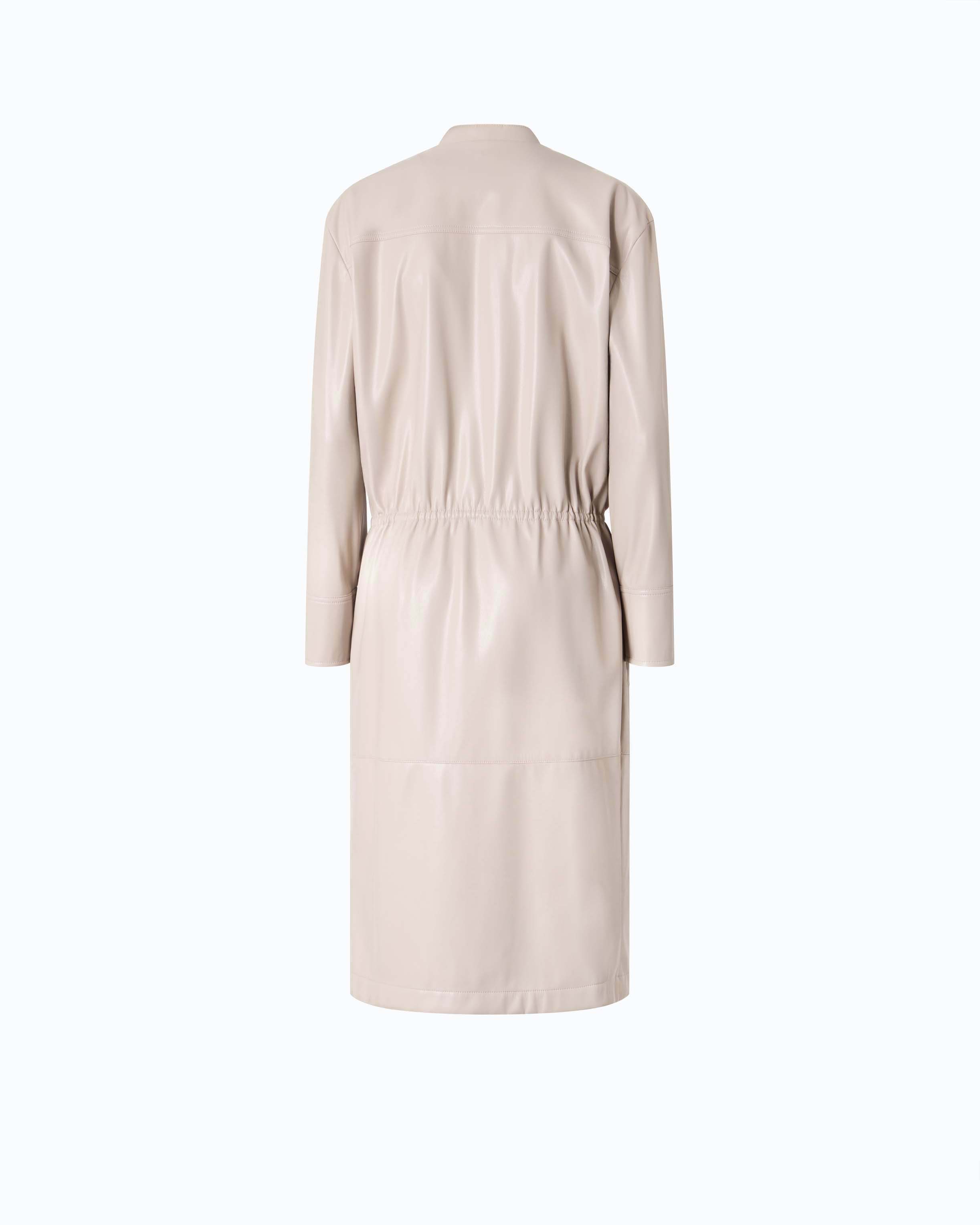 Robe midi zippée effet cuir PINKO Argent