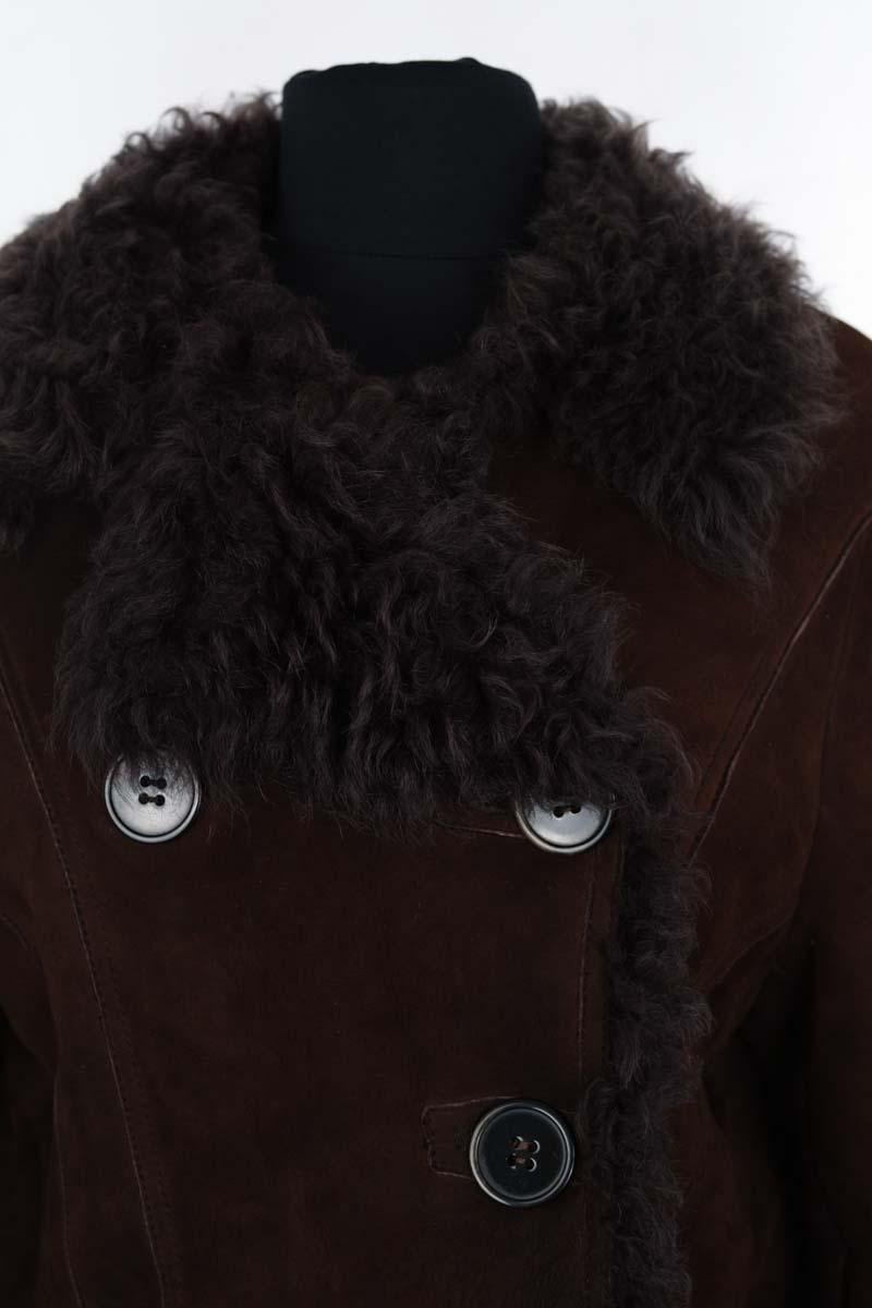 Sheepskin jacket KENZO - SECONDE MAIN Brown