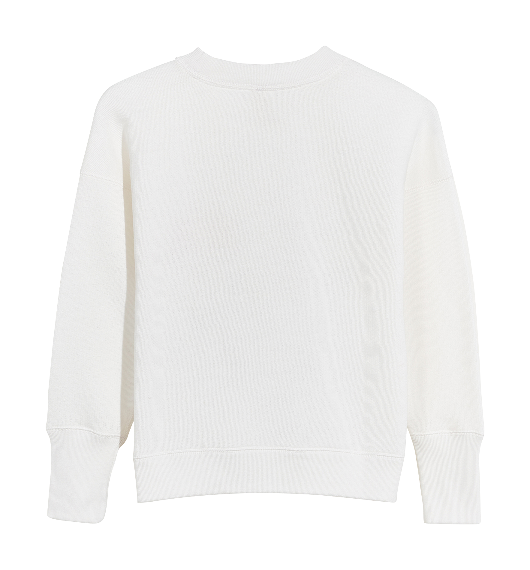 Round-neck cotton-blend sweater BELLEROSE White