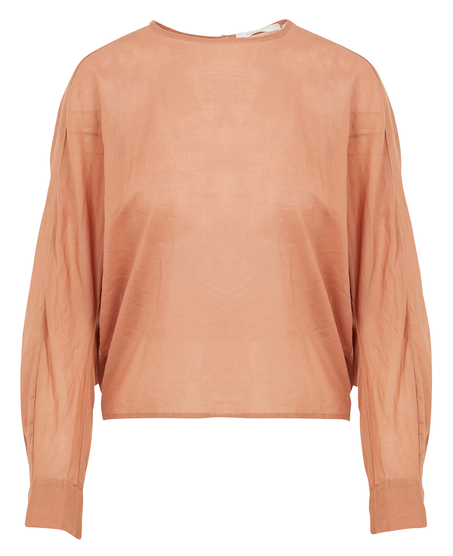 Top col rond en coton HUMANOID Marron