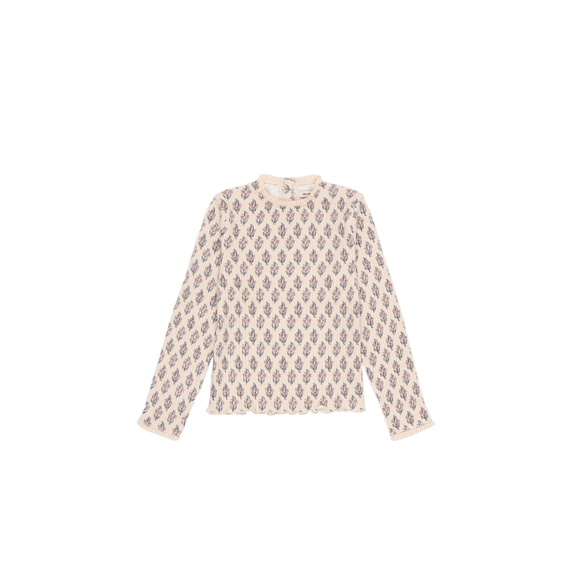 Round-neck printed stretch cotton T-shirt THE NEW SOCIETY Pink