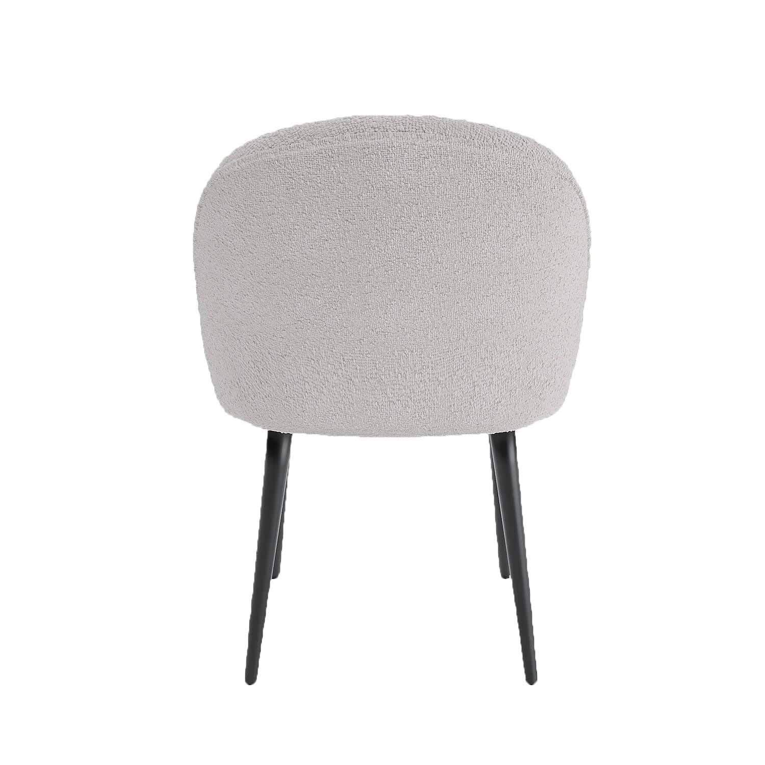 Set of 2 black fabric & metal chairs POTIRON PARIS Beige