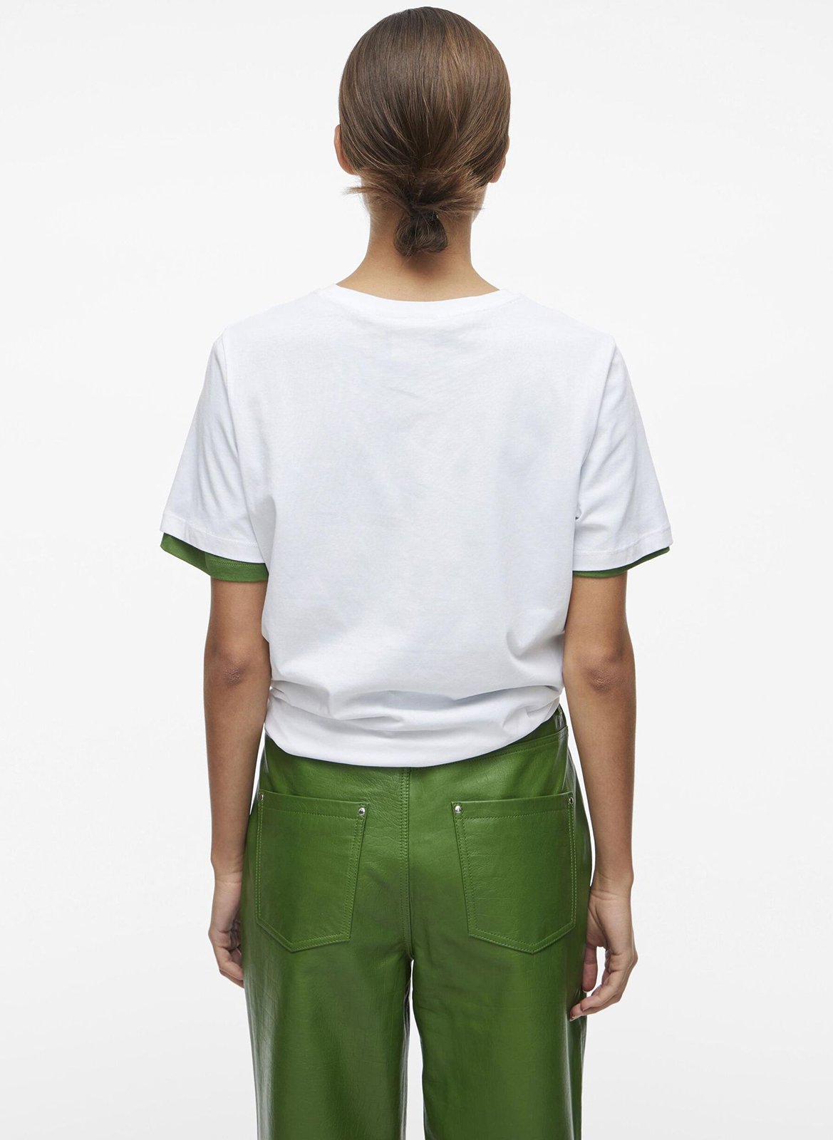 Straight cotton T-shirt ROUGE EDIT White