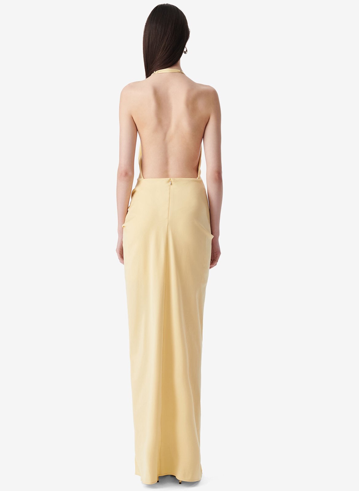 Draped open-back long dress IRO Yellow