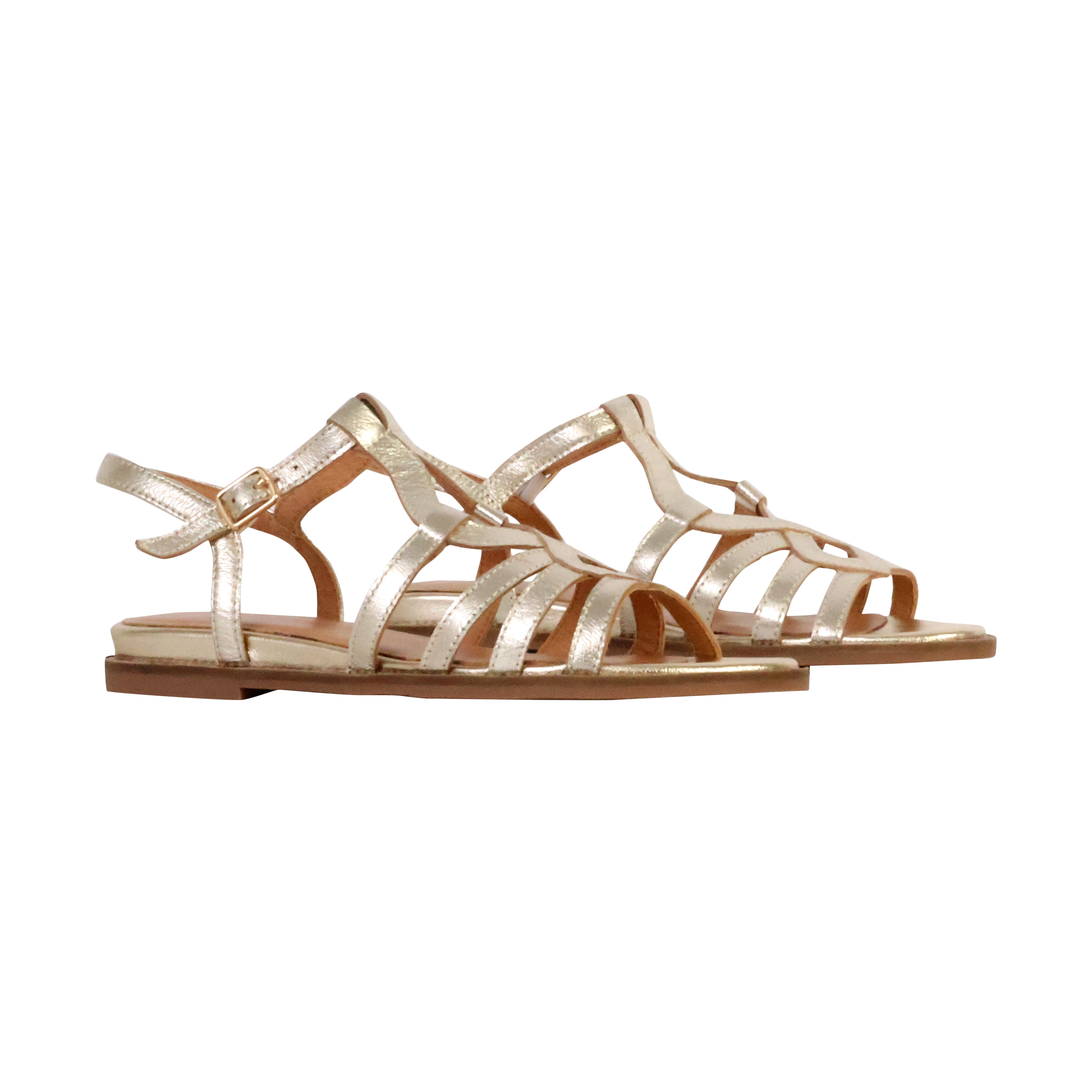 Sabine leather sandals EMILIE KARSTON Grey