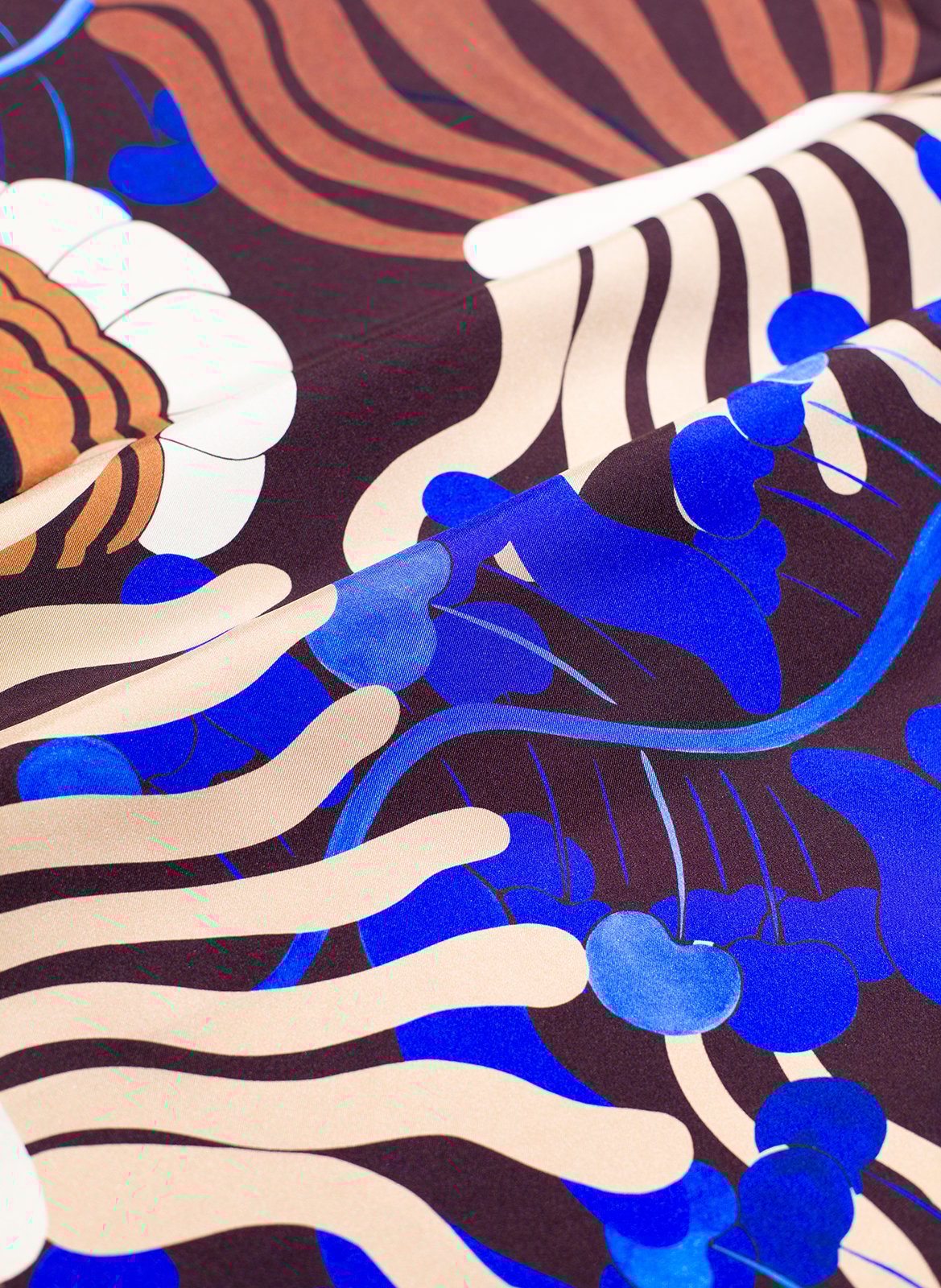 Floaty silk scarf PETITJEAN PARIS Blue