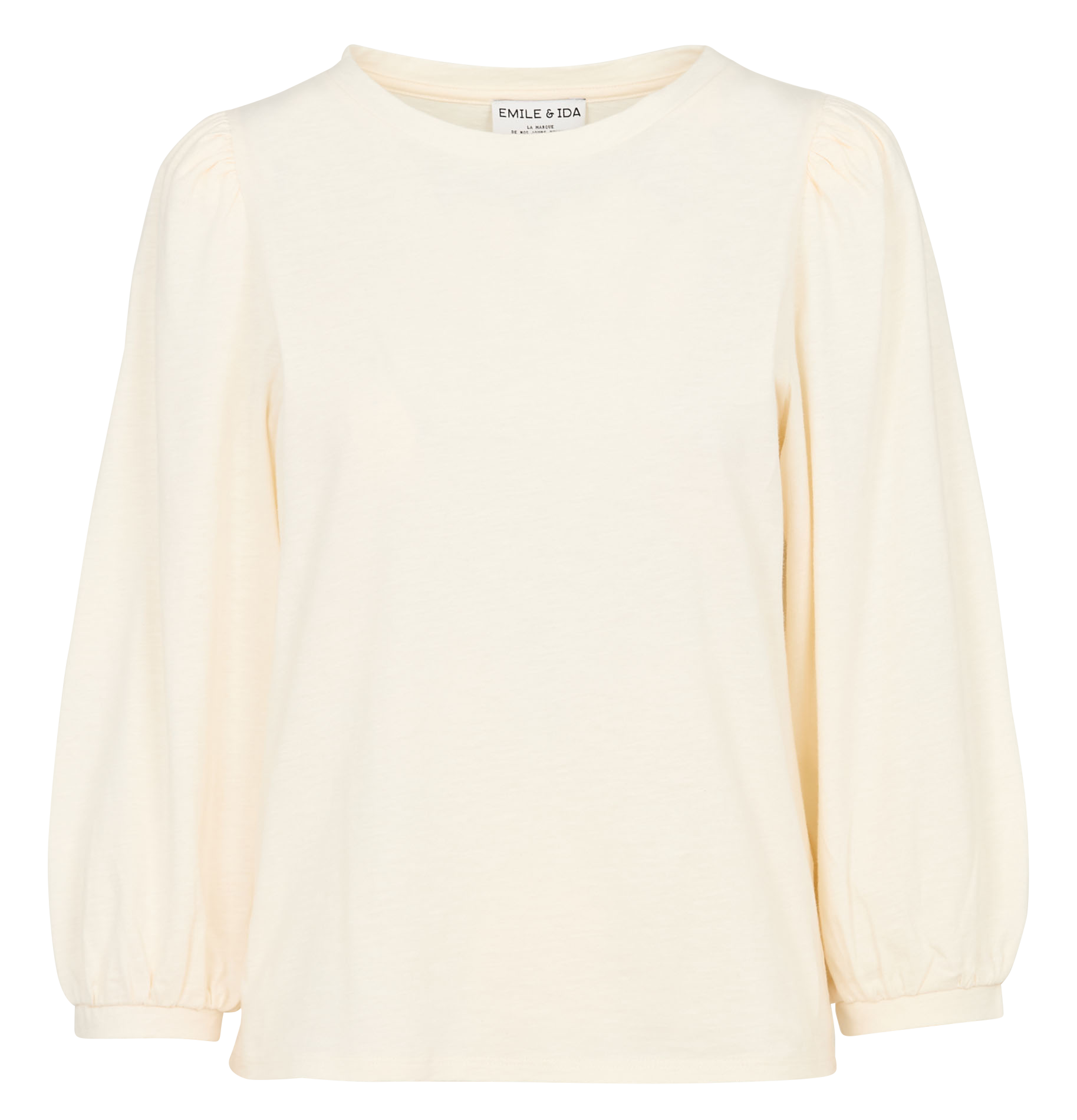 Rundhals-T-Shirt aus Bio-Baumwolle EMILE ET IDA Beige