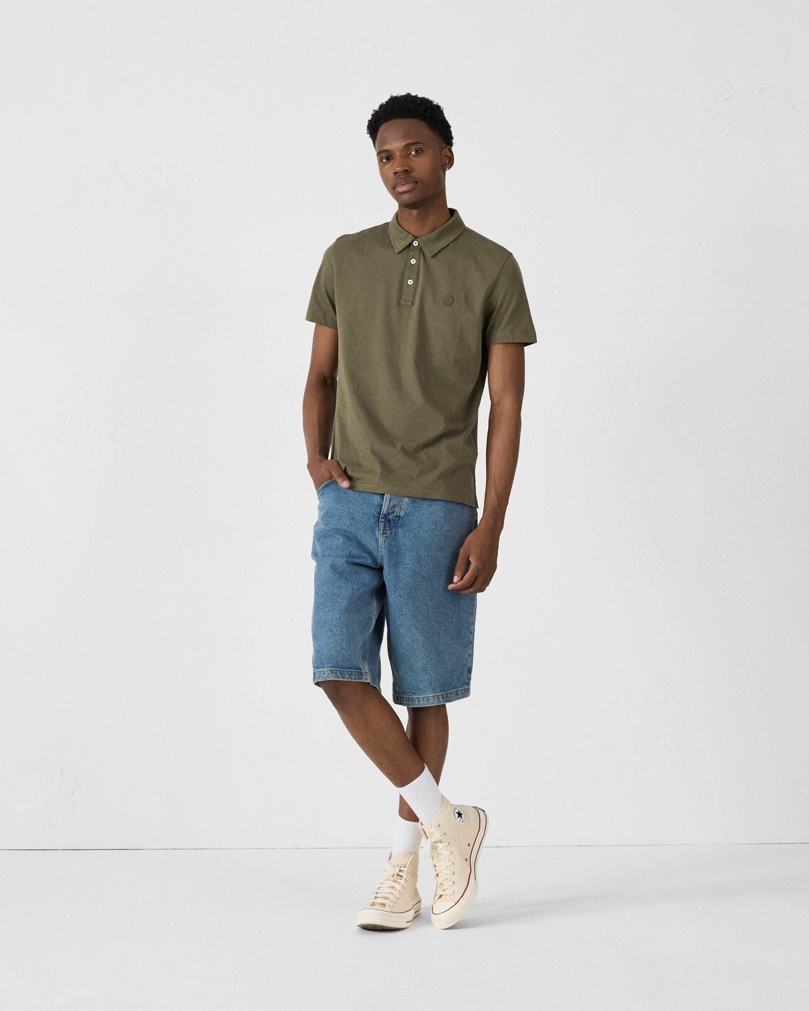 Organic cotton polo shirt JOTT Green