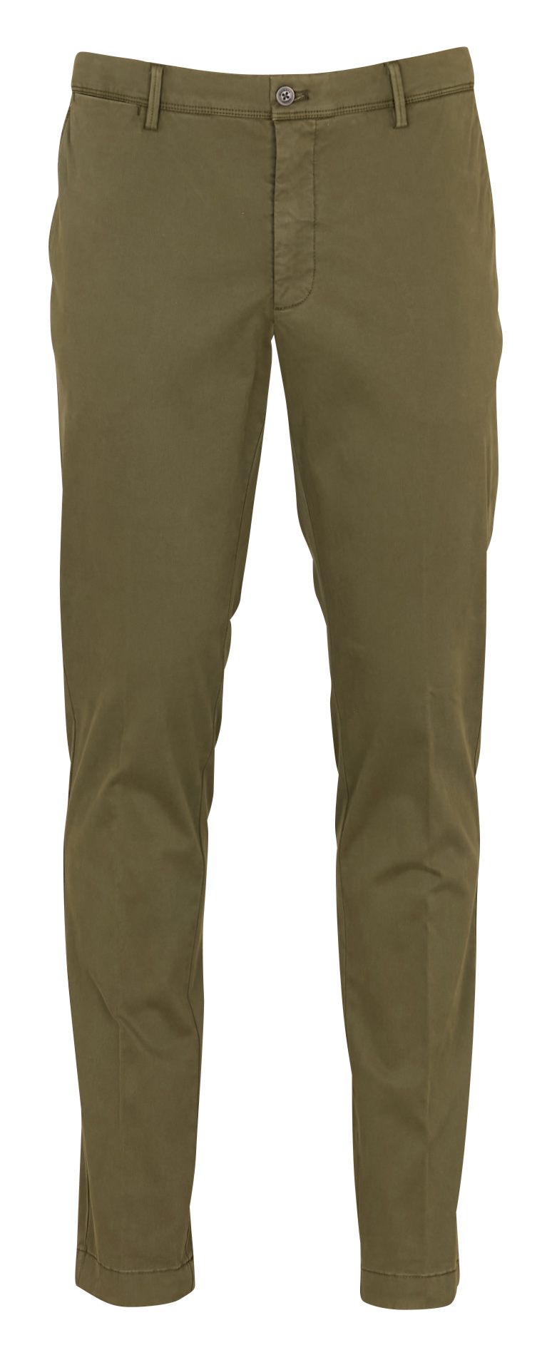 Pantalon slim uni en coton mélangé HACKETT Vert
