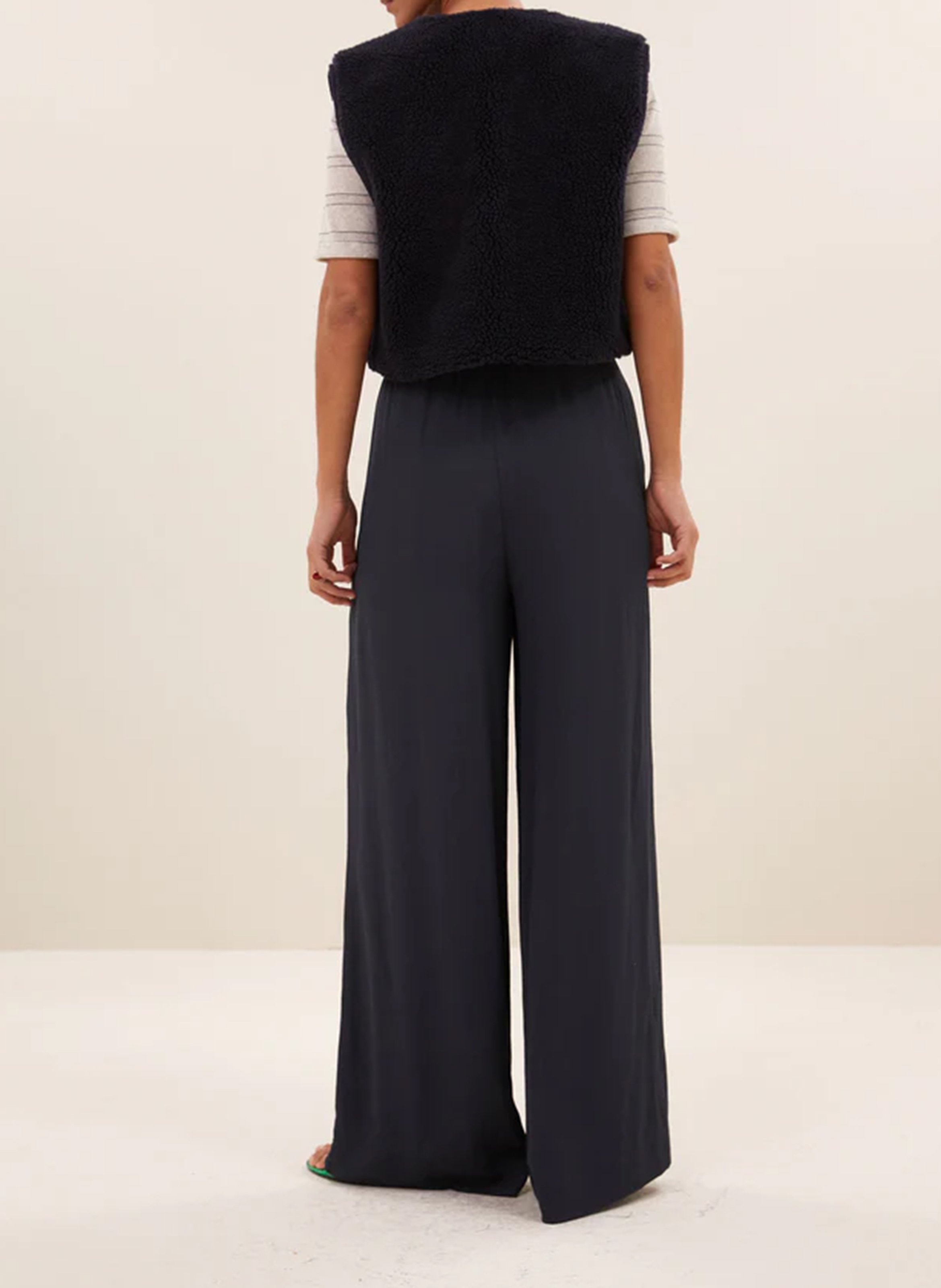 Straight faux fur cardigan BY BAR Blue