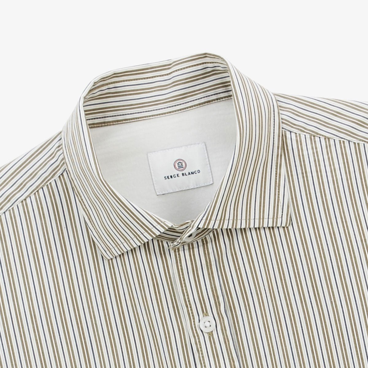 Long-sleeved striped shirt SERGE BLANCO Green