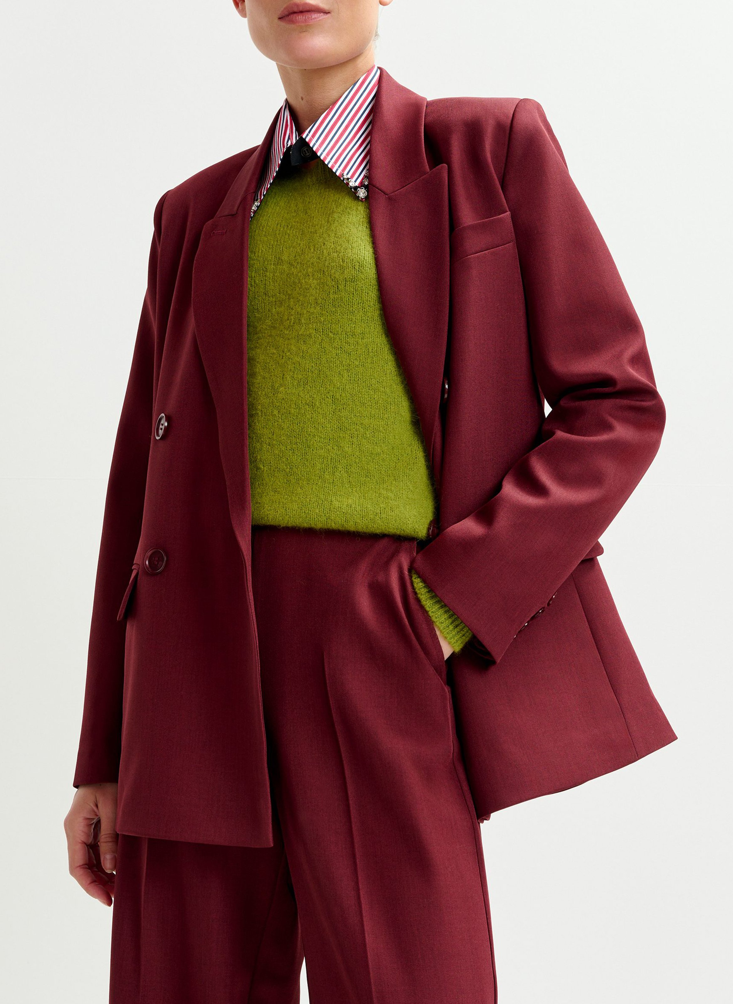 Veste col tailleur  ESSENTIEL ANTWERP Rouge