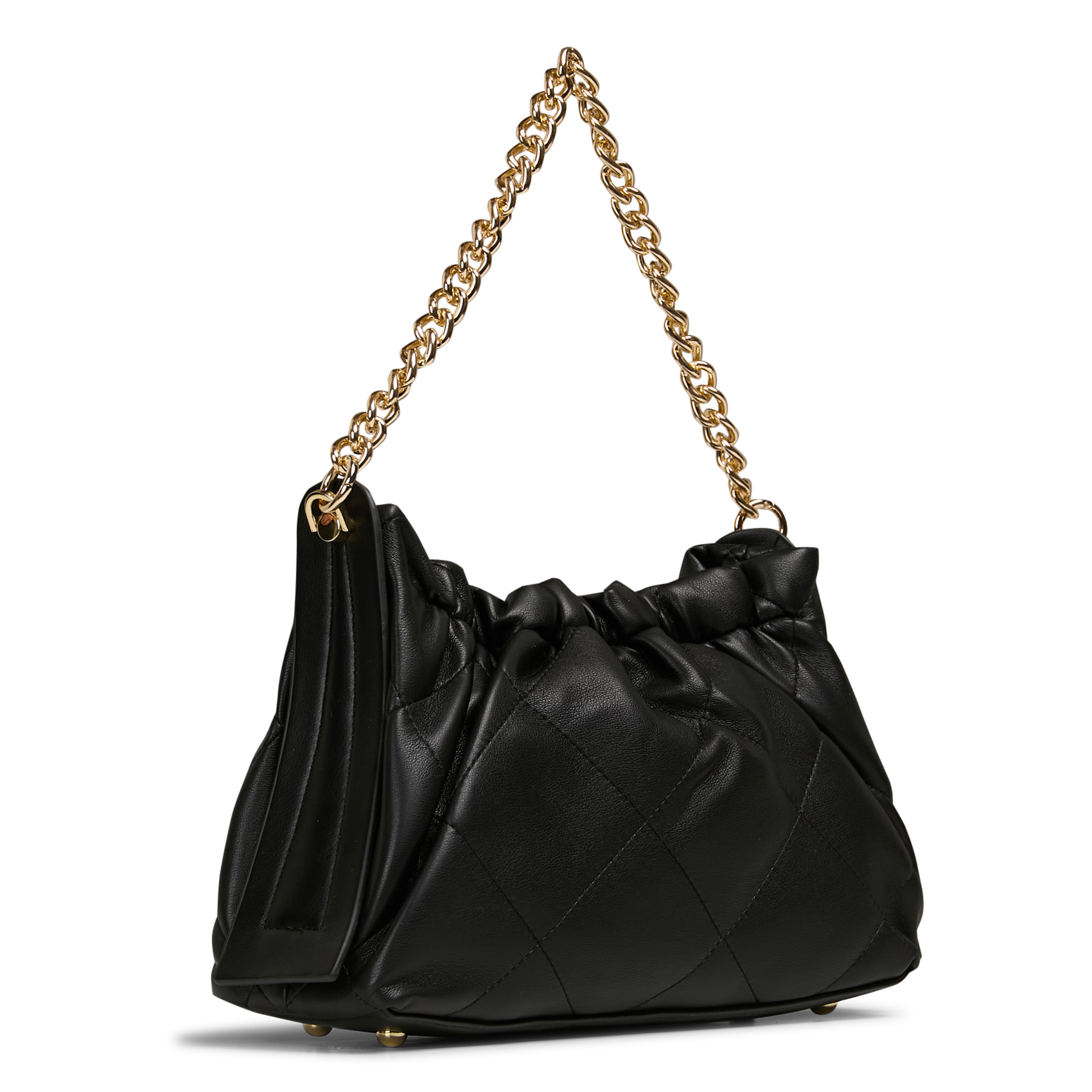 Diagonal Couture Handbag AU PRINTEMPS PARIS Black