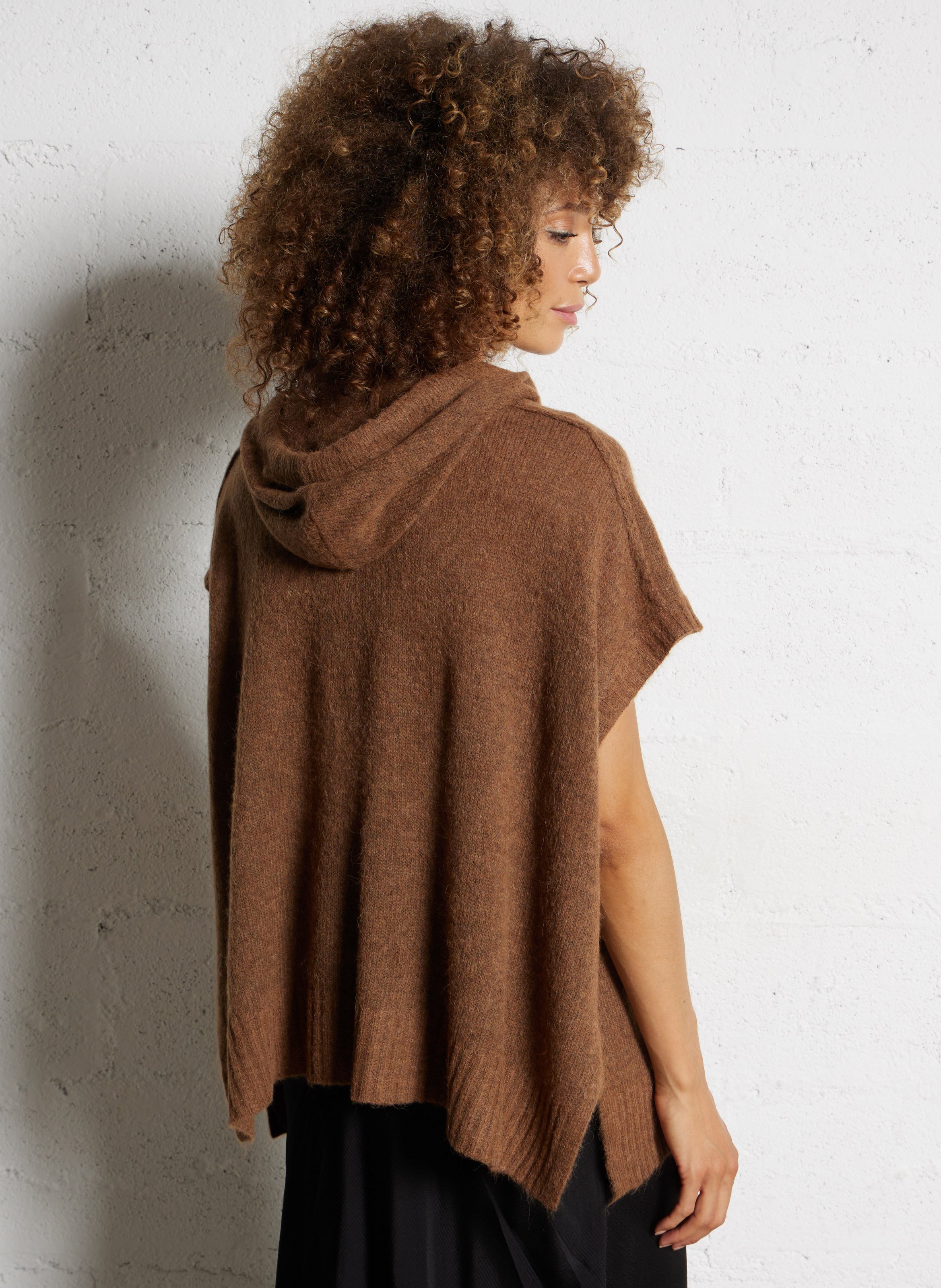 Short cable-knit cardigan BELLA JONES Brown