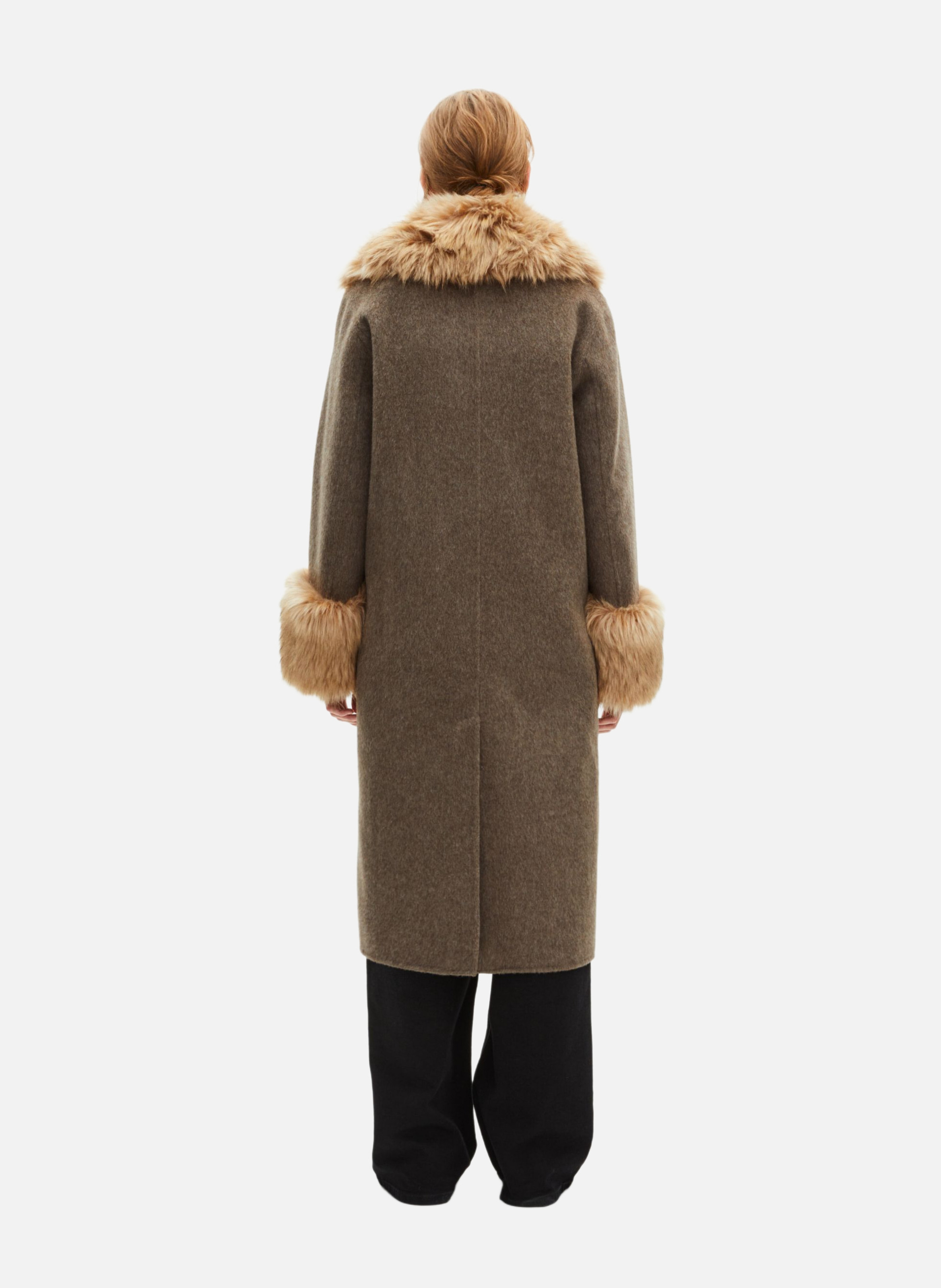 Long double face coat THE KOOPLES Brown