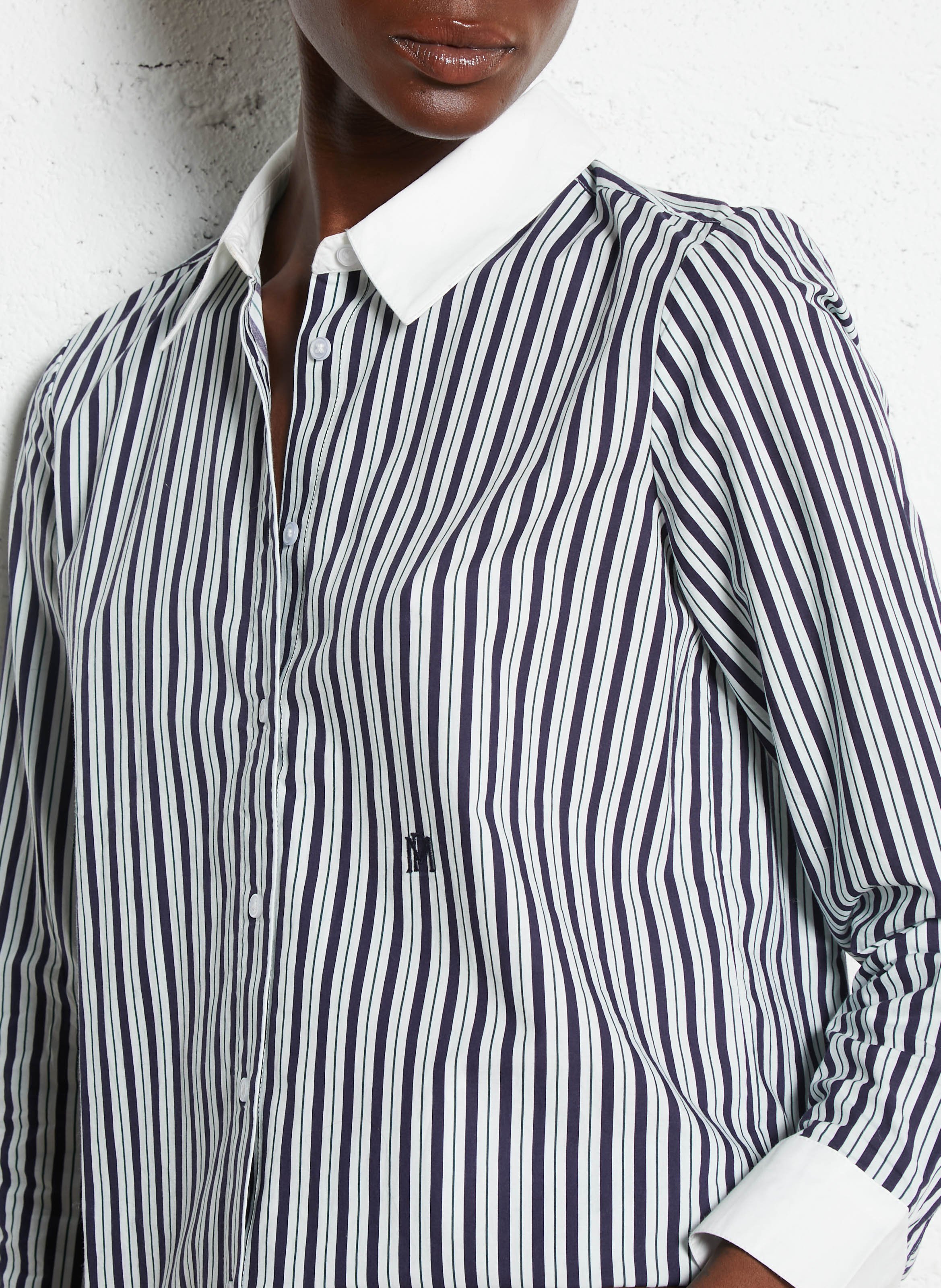 Chemise droite en coton PETITE MENDIGOTE Bleu