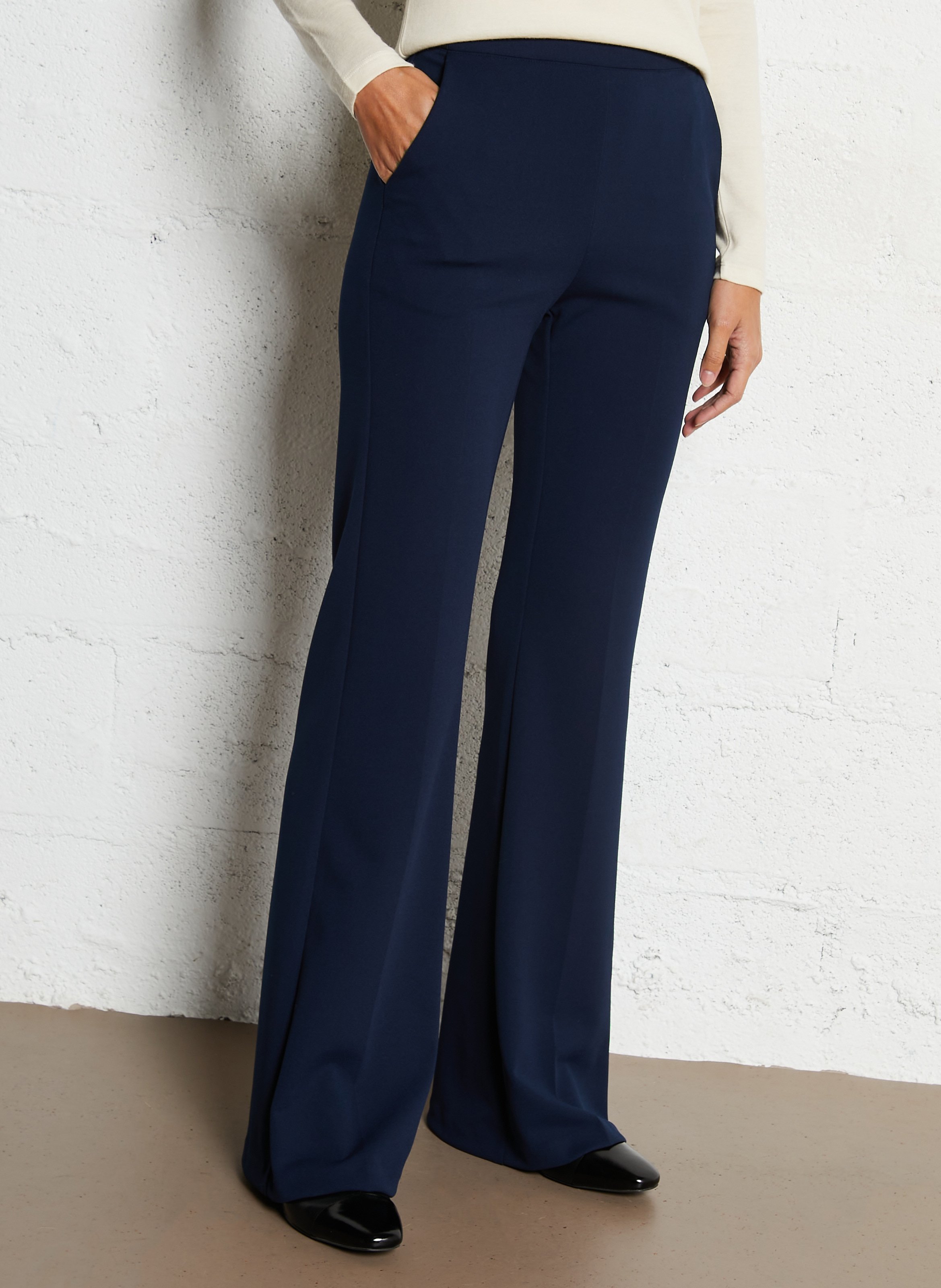 Pantalon flare taille haute IMPERIAL Bleu