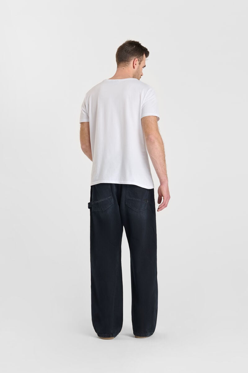 Loose jeans, wide, length 34 LE TEMPS DES CERISES Blue