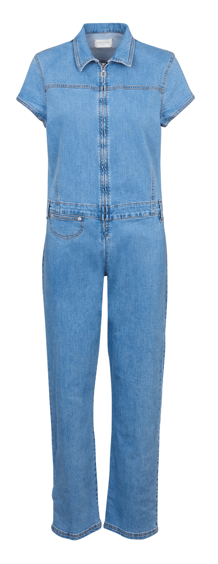 Cotton-blend denim shirt with classic collar ACQUAVERDE Blue