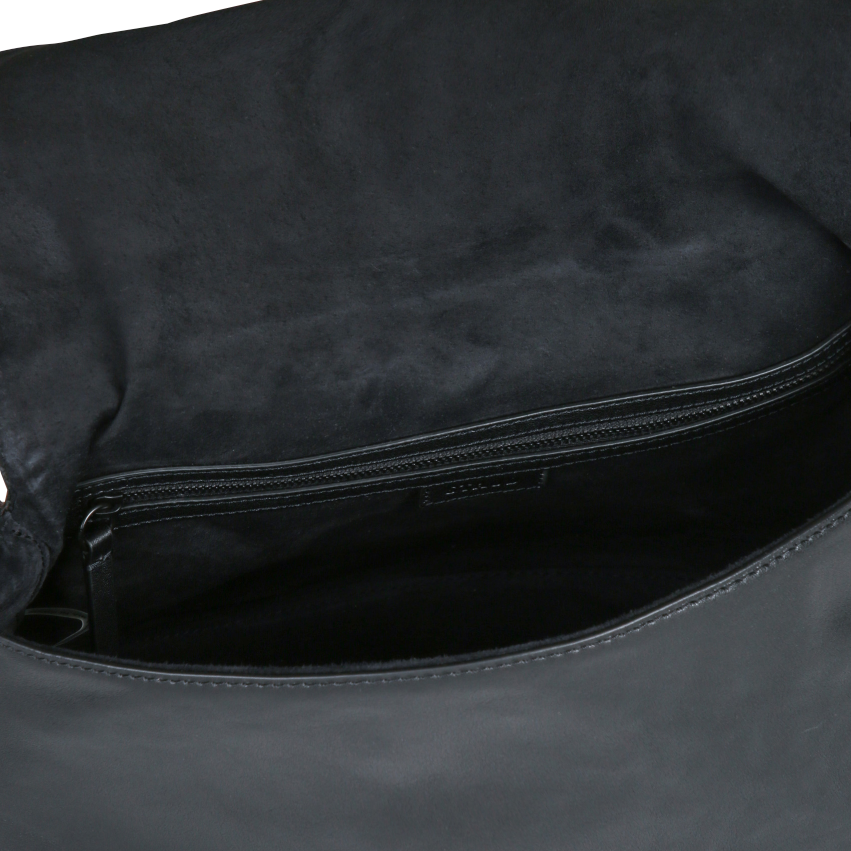 Sac épaule à rabat en cuir STAUD Noir