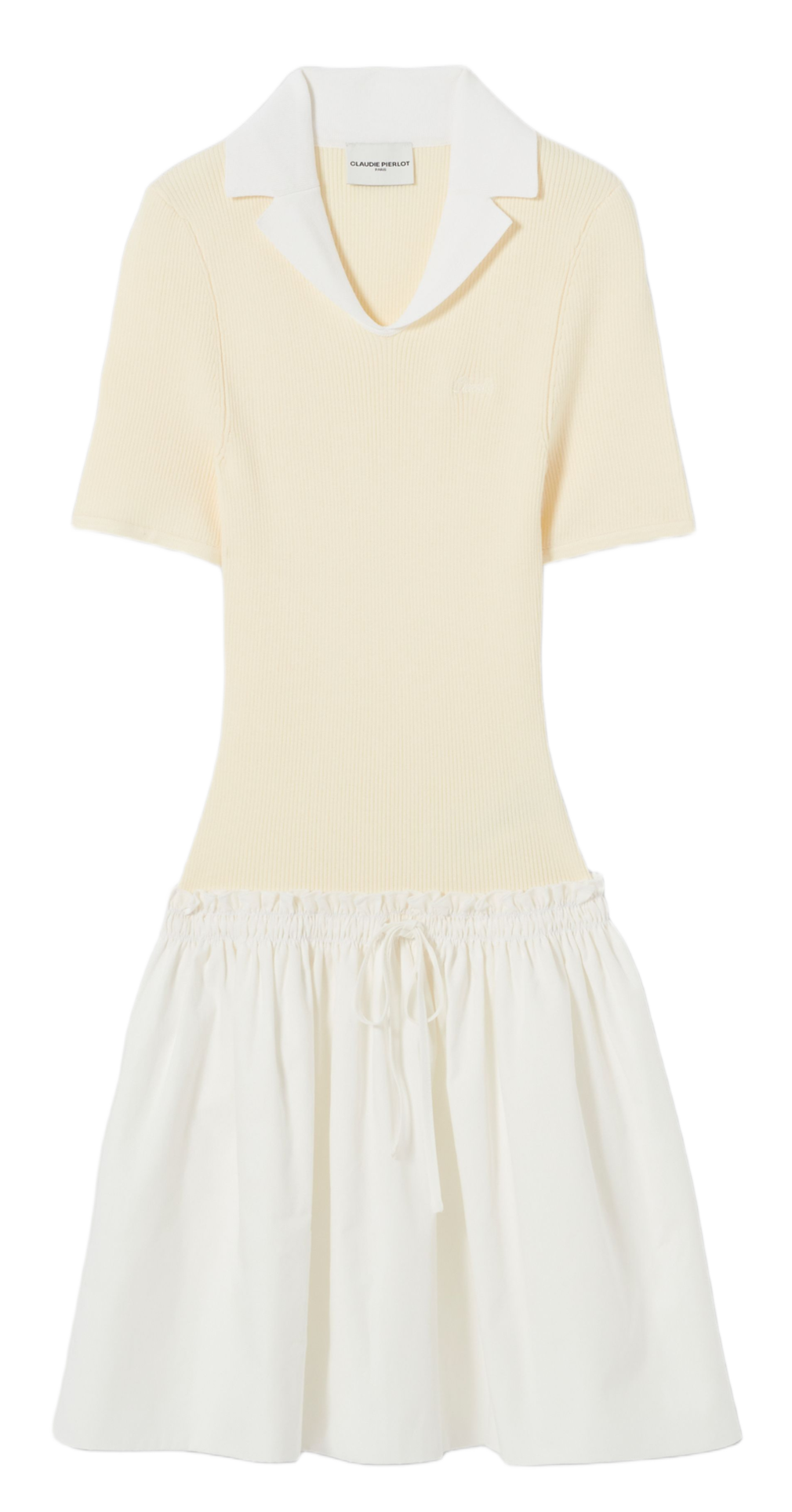 Baumwollkleid CLAUDIE PIERLOT Beige
