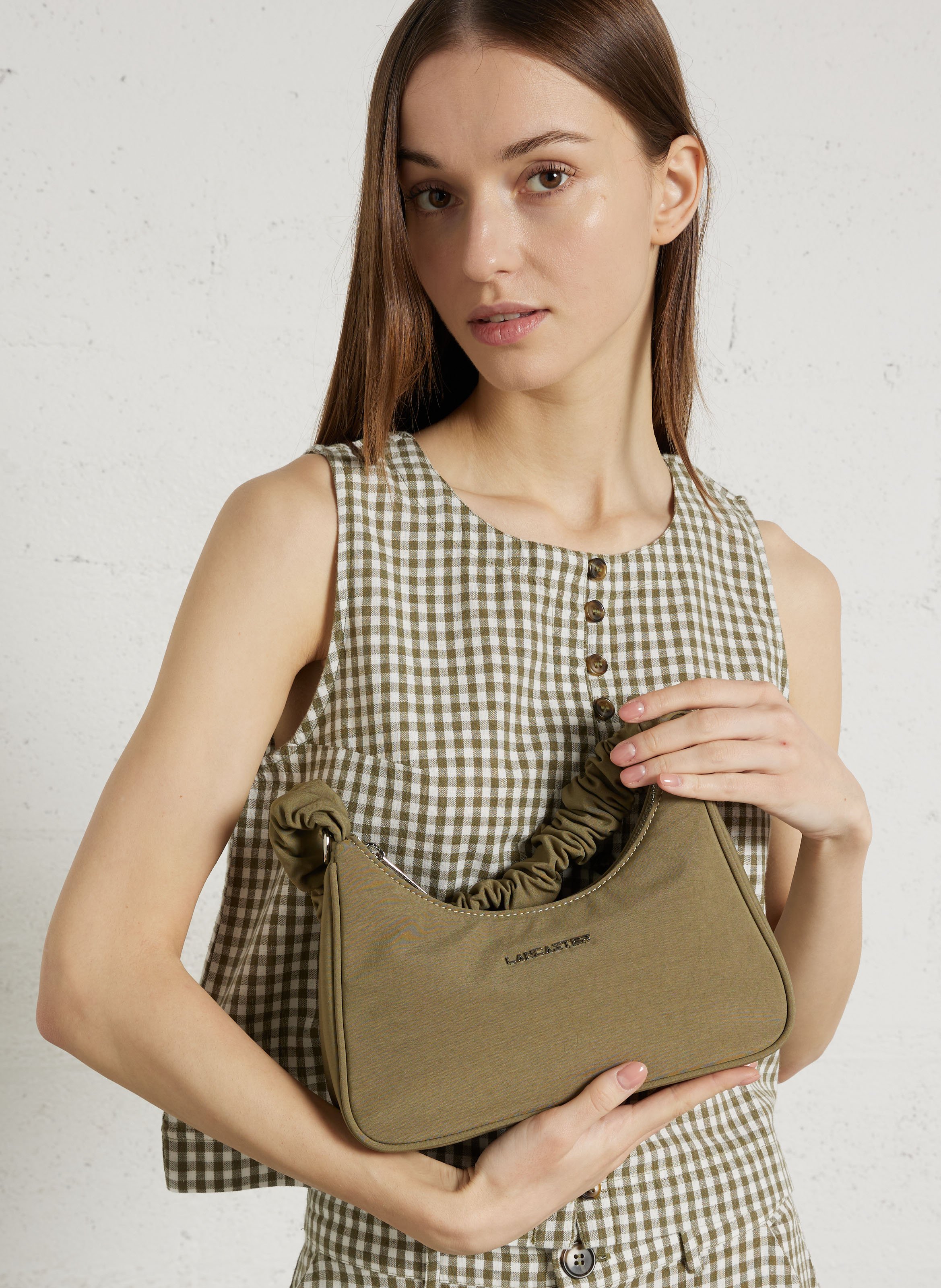 Sac baguette porté épaule  LANCASTER PARIS Vert