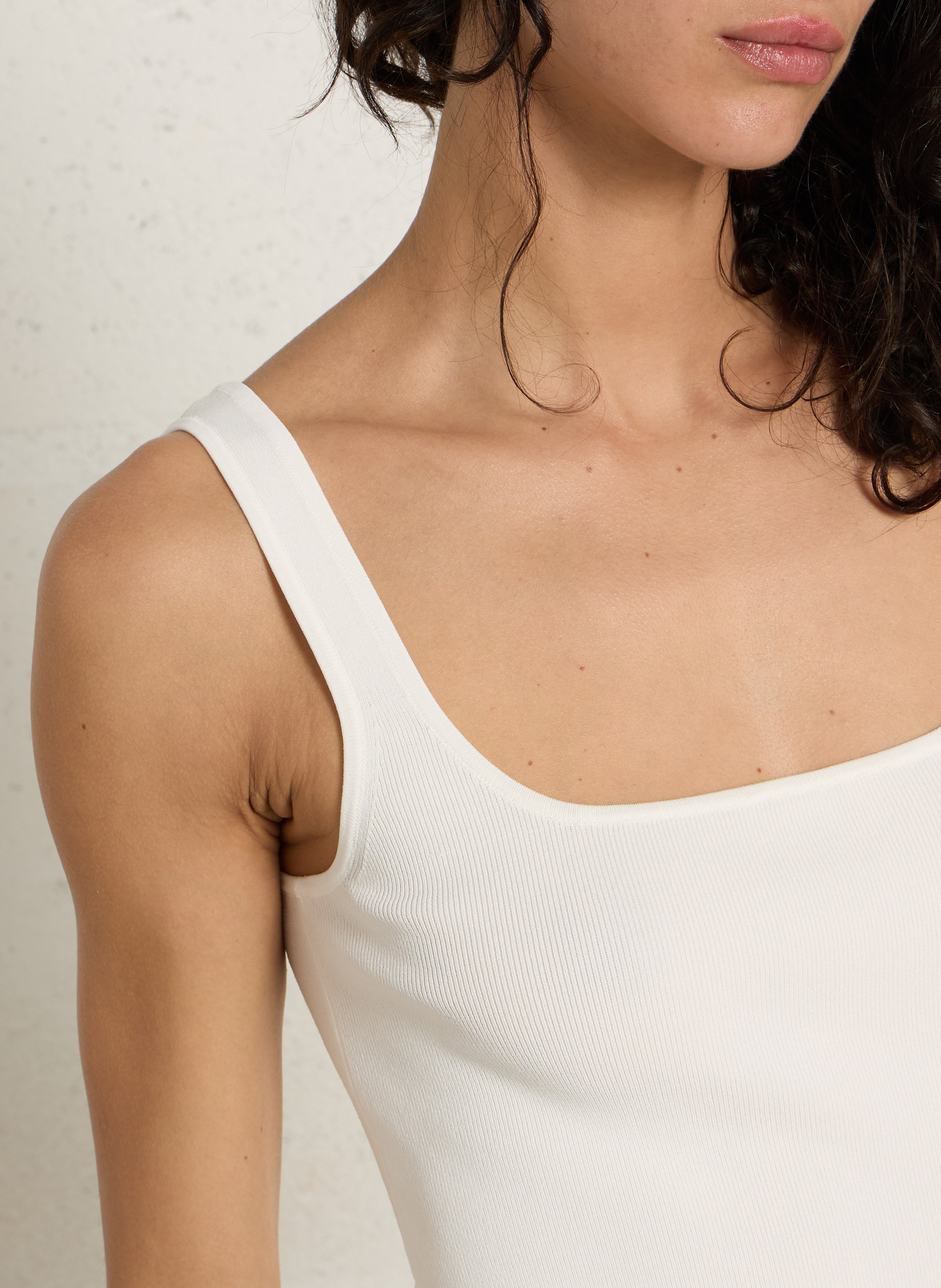 Débardeur droit côtelé PETITE MENDIGOTE Beige
