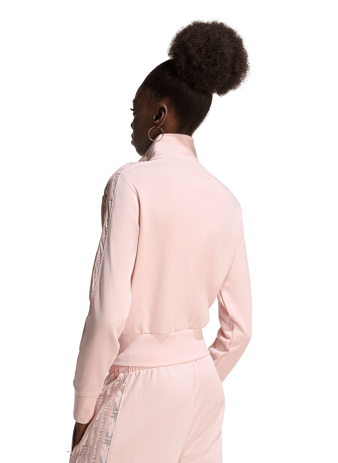 Jasje met opstaande kraag | katoenblend ADIDAS Roze