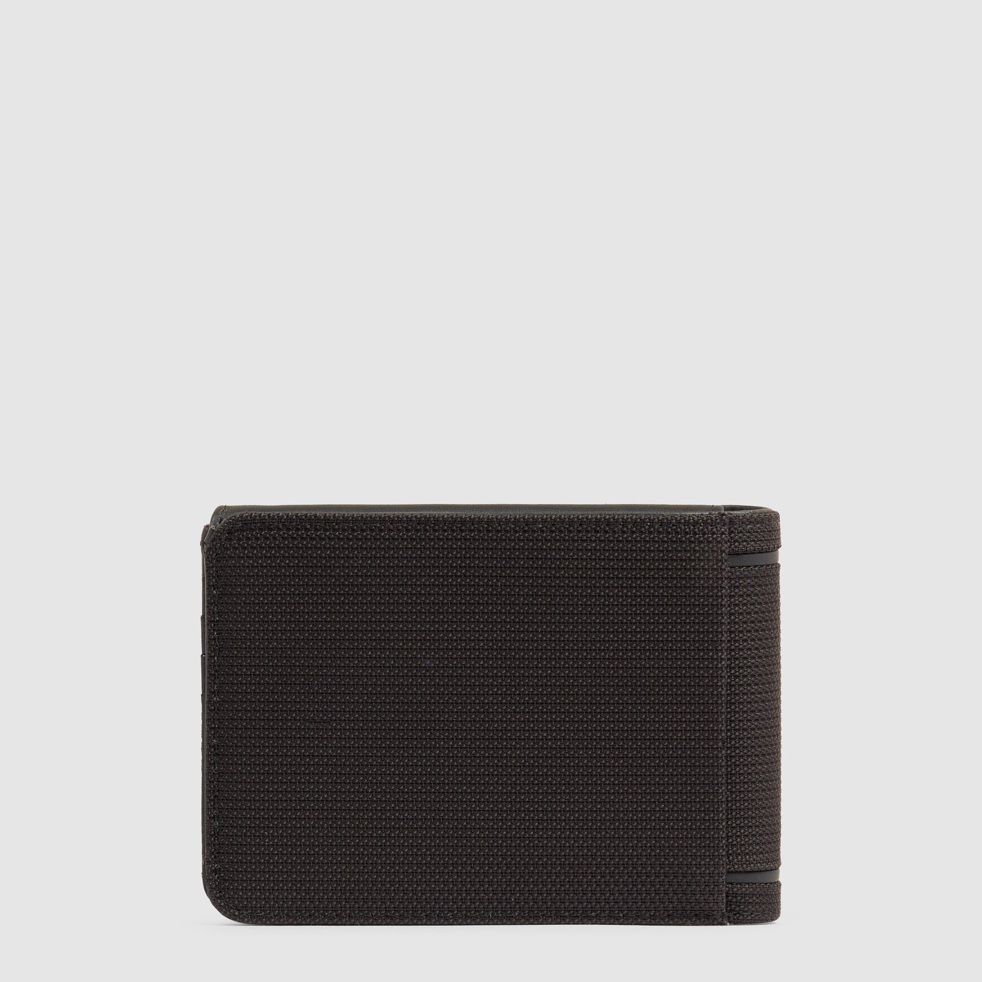 Men's wallet with ID card holder flap PIQUADRO Black