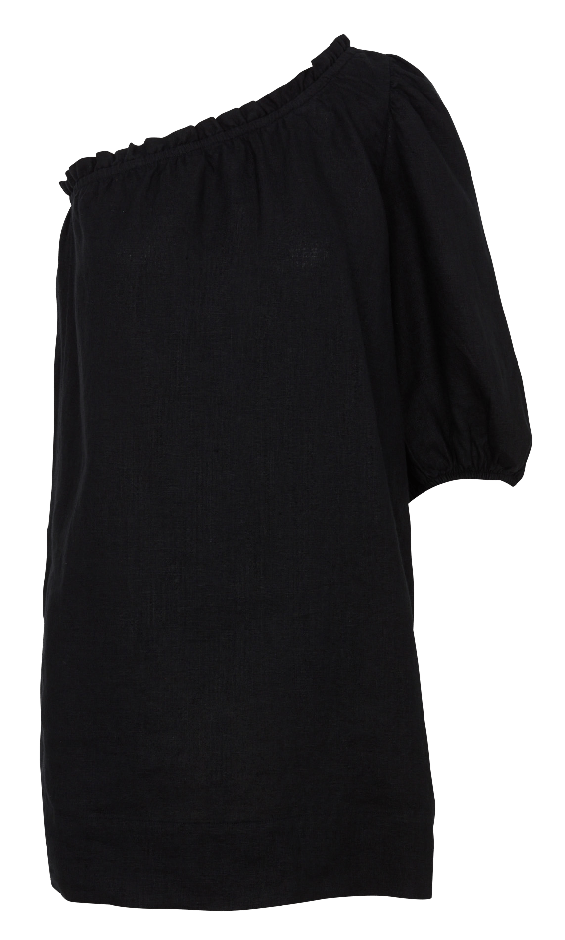 Short asymmetrical linen dress DES PETITS HAUTS