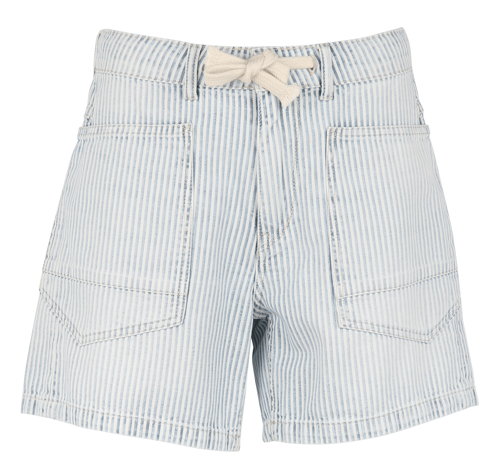 Denim Striped Shorts LE TEMPS DES CERISES Blue