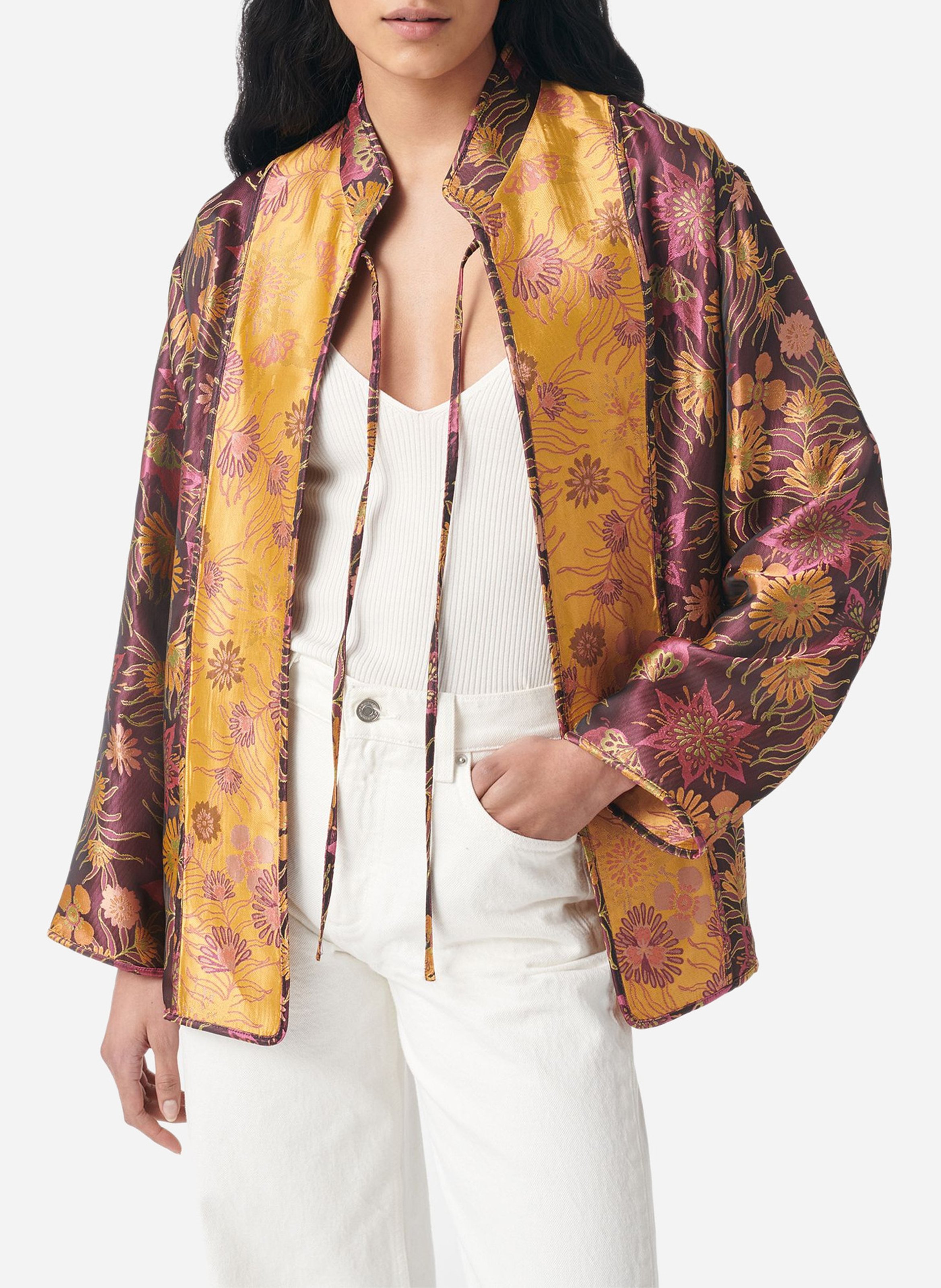 Veste col ouvert imprimée VANESSA BRUNO Multicolore