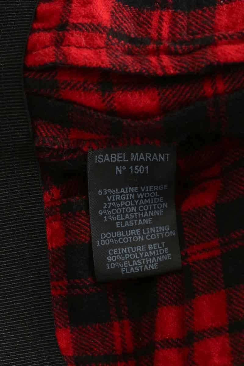 Pantalon droit ISABEL MARANT ÉTOILE - SECONDE MAIN Rouge